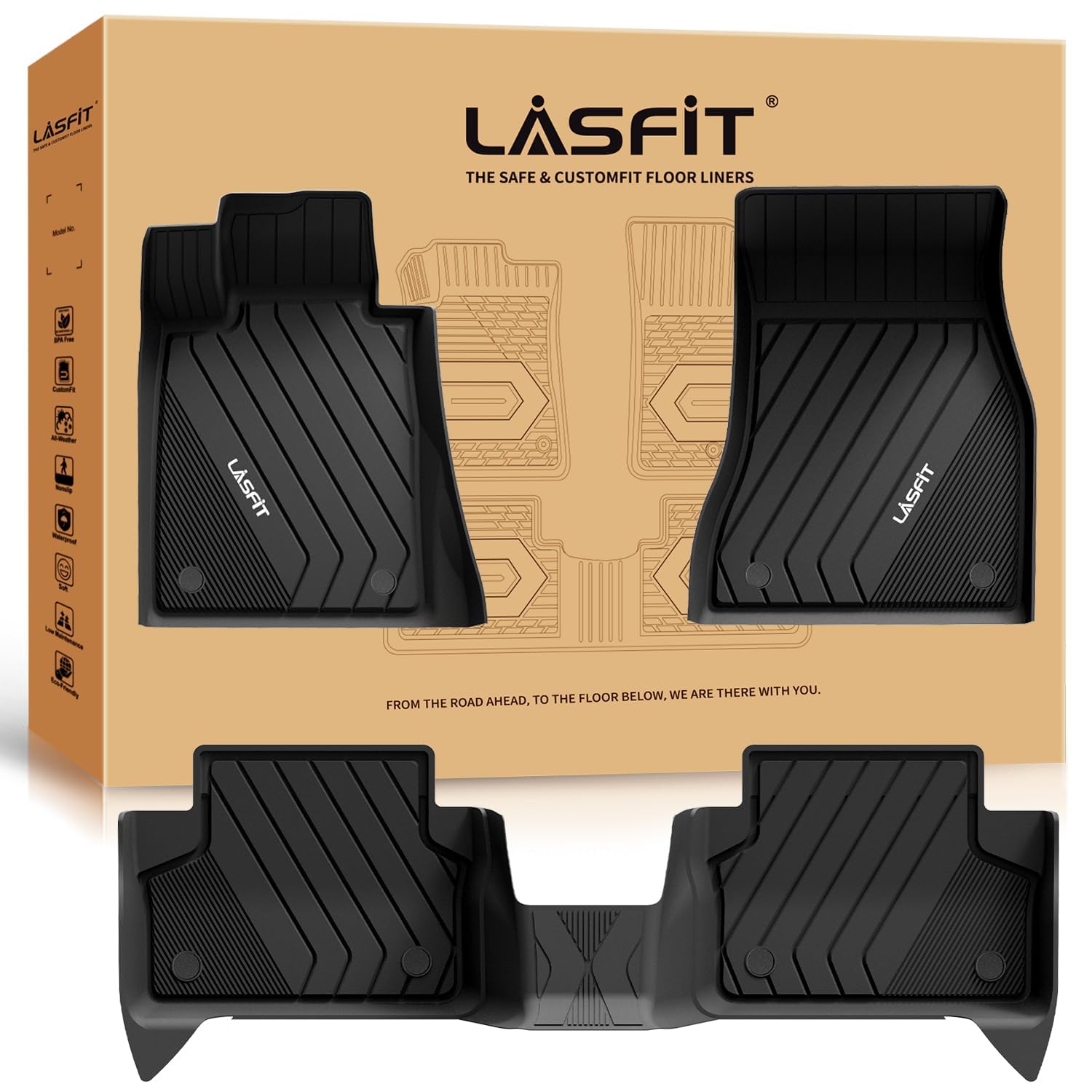 LASFIT Floor Mats for BMW 5 Series G30 2017-2023