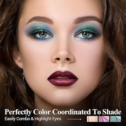 Miniatura 5 de LUXAZA 3 lápices de sombra de ojos color crema, lápices de sombra de ojos de larga duración, color neón