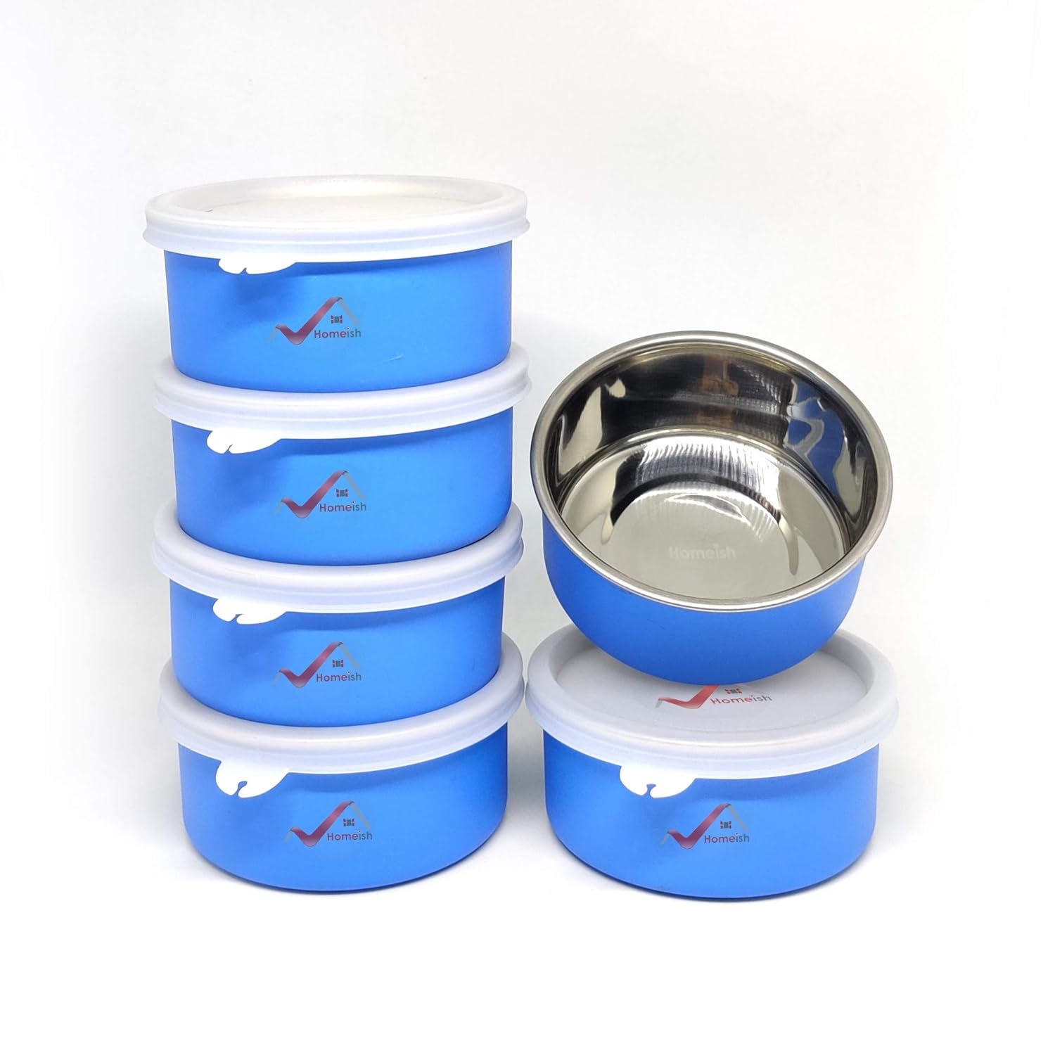 Buy HOMEISH Microwave Safe Stainless Steel Lunch Containers for Office