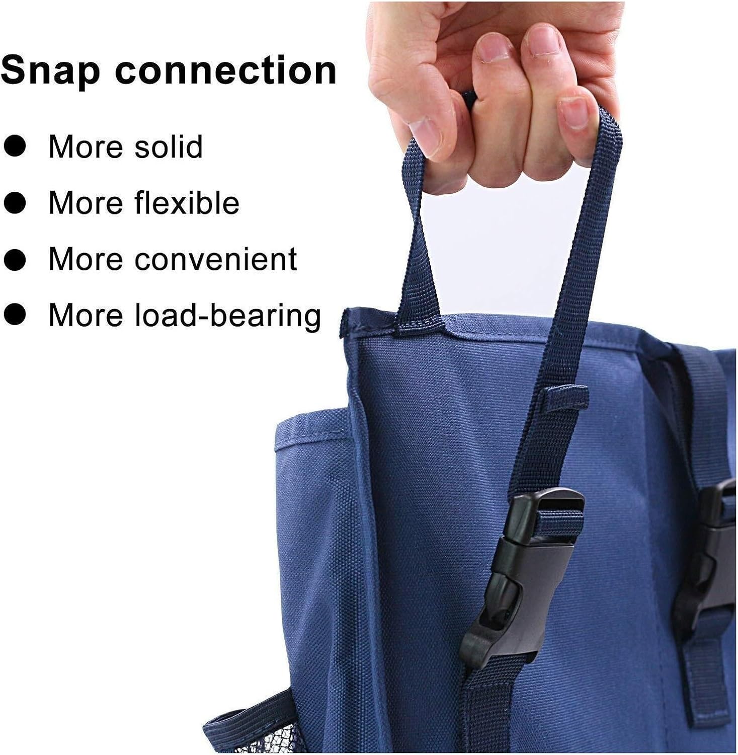 Bedside Caddy Organizer with 3 Adjustable Buckles - Hanging Storage for Phone, Books & Accessories - Fits Bed Rails, Dorms & Travel(A)