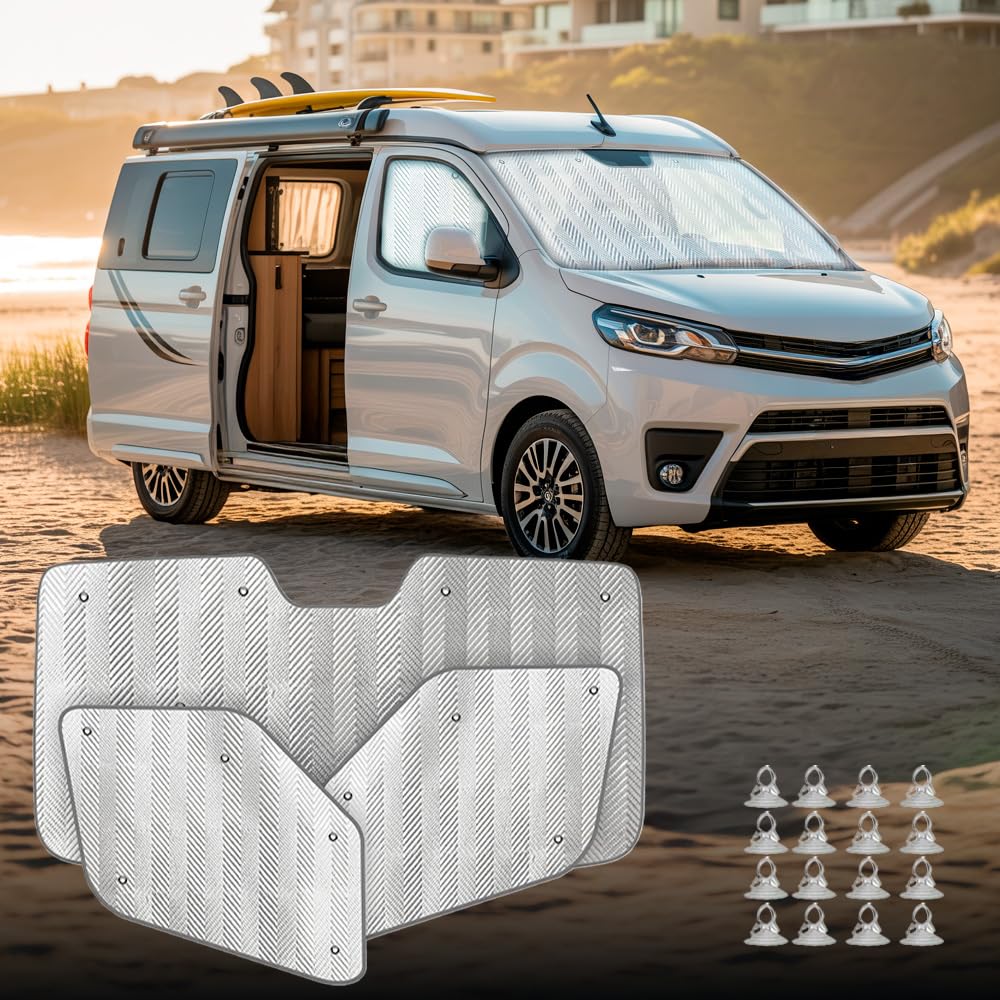 Tapis pare-soleil TOYOTA PROACE pour camping et road-trip - 8