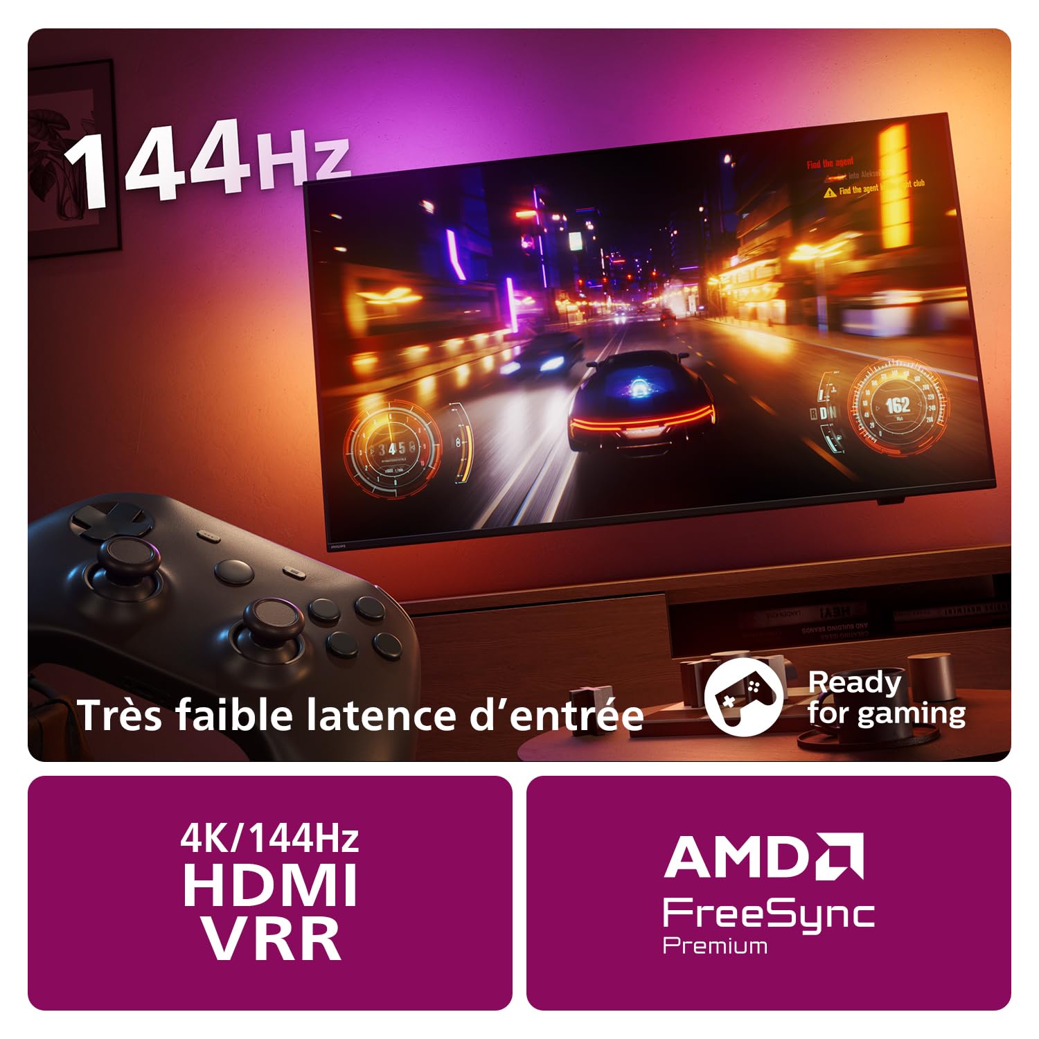 Philips Ambilight 55PUS8909 Smart TV LED 4K - Écran 55 Pouces avec Plate-Forme Pixel Precise Ultra HD Titan OS et Son Dolby Atmos, Fonctionne avec l’Assistant Vocal Alexa et Google - Gris Anthracite