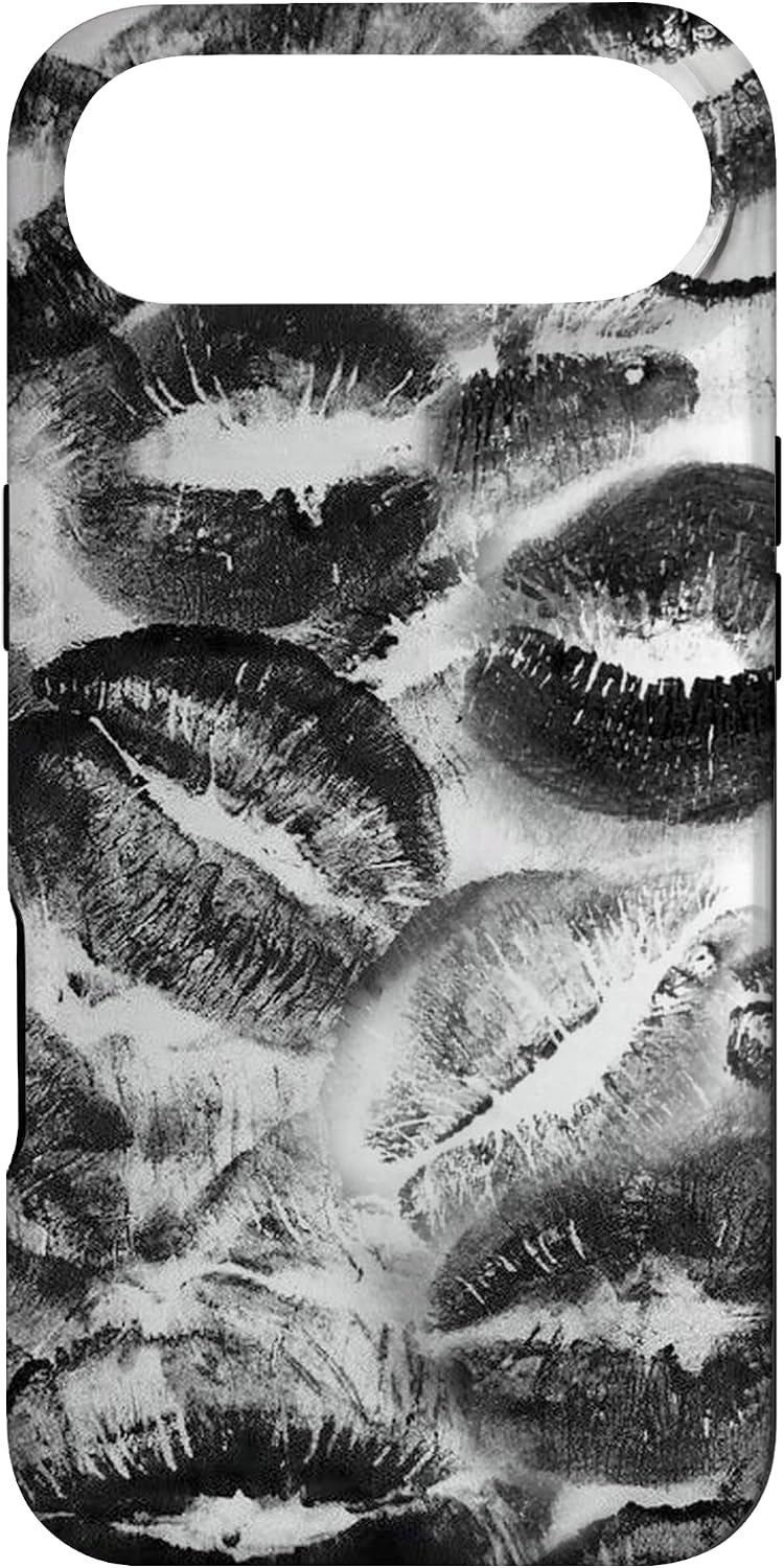 Aesthetic Lipstick Black and White Pattern for Women Girls Case for iPhone Air
