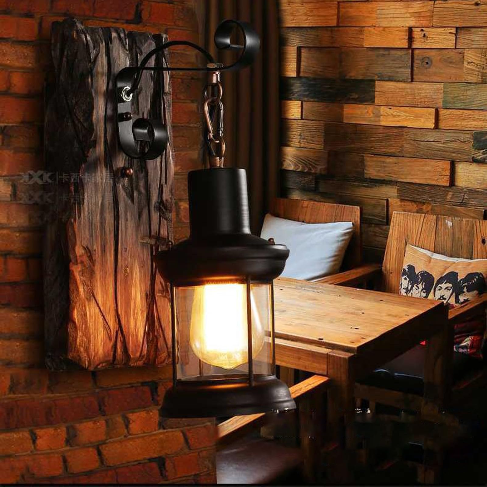 Aplique de pared vintage E27 para iluminar salones oscuros con estilo 8