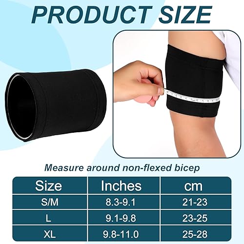 Miniatura 2 de 4 piezas de funda para sensor de diabetes, lavable, reutilizable, para suministros para diabéticos, suministros deportivos (talla L)