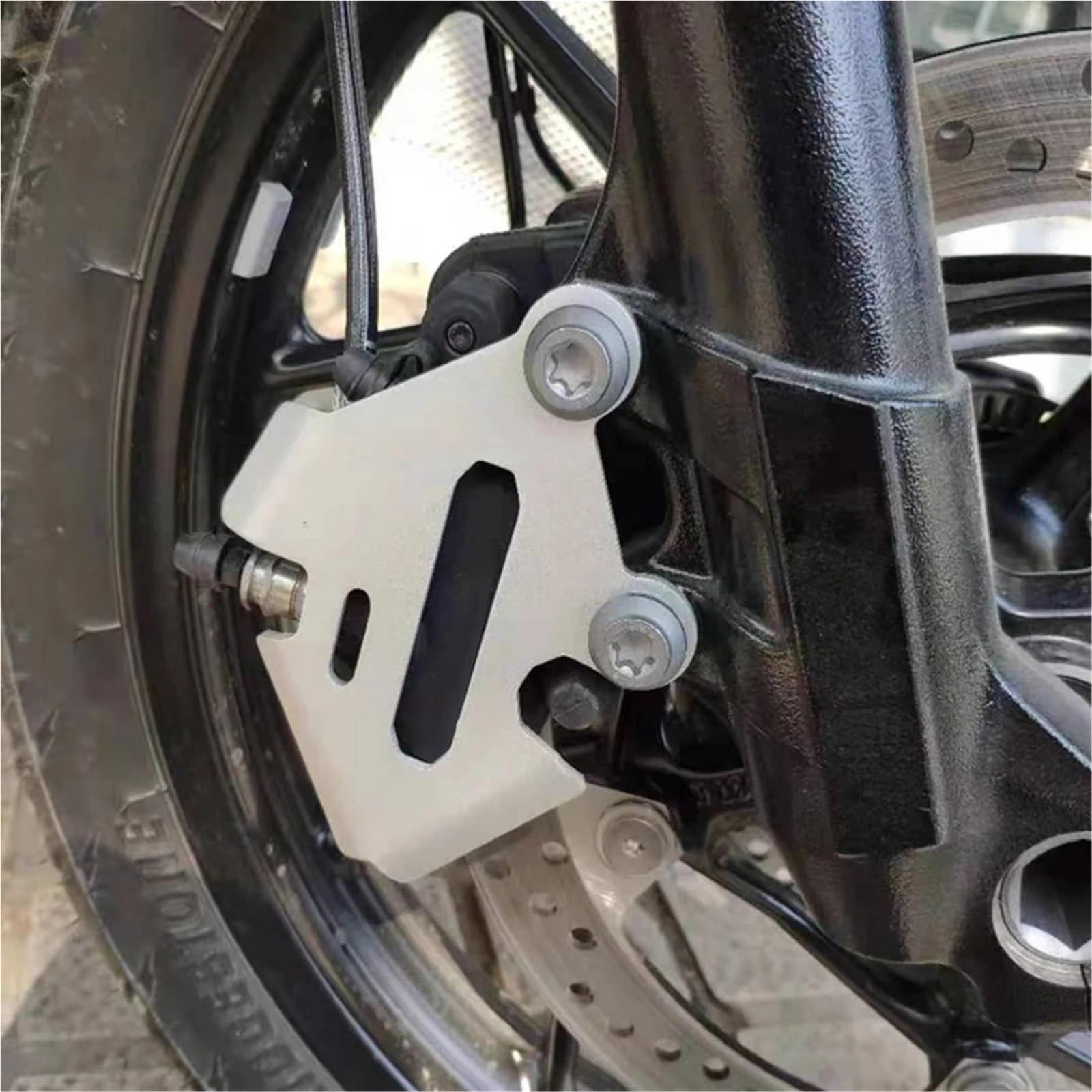 cavalletto Moto Adatto per BMW F 850 ​​GS 750 F750 F850 ADV F850GS Adventure F750GS 2018-2023 Copertura Pinza Freno Anteriore per Moto Cavalletto Alzamoto(Silver)