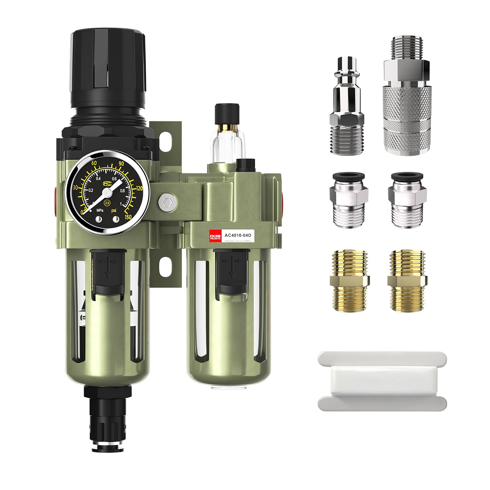 NPT 3/8" Air Compressor Water Separator Filter Pressure Regulator — Amazon image 10
