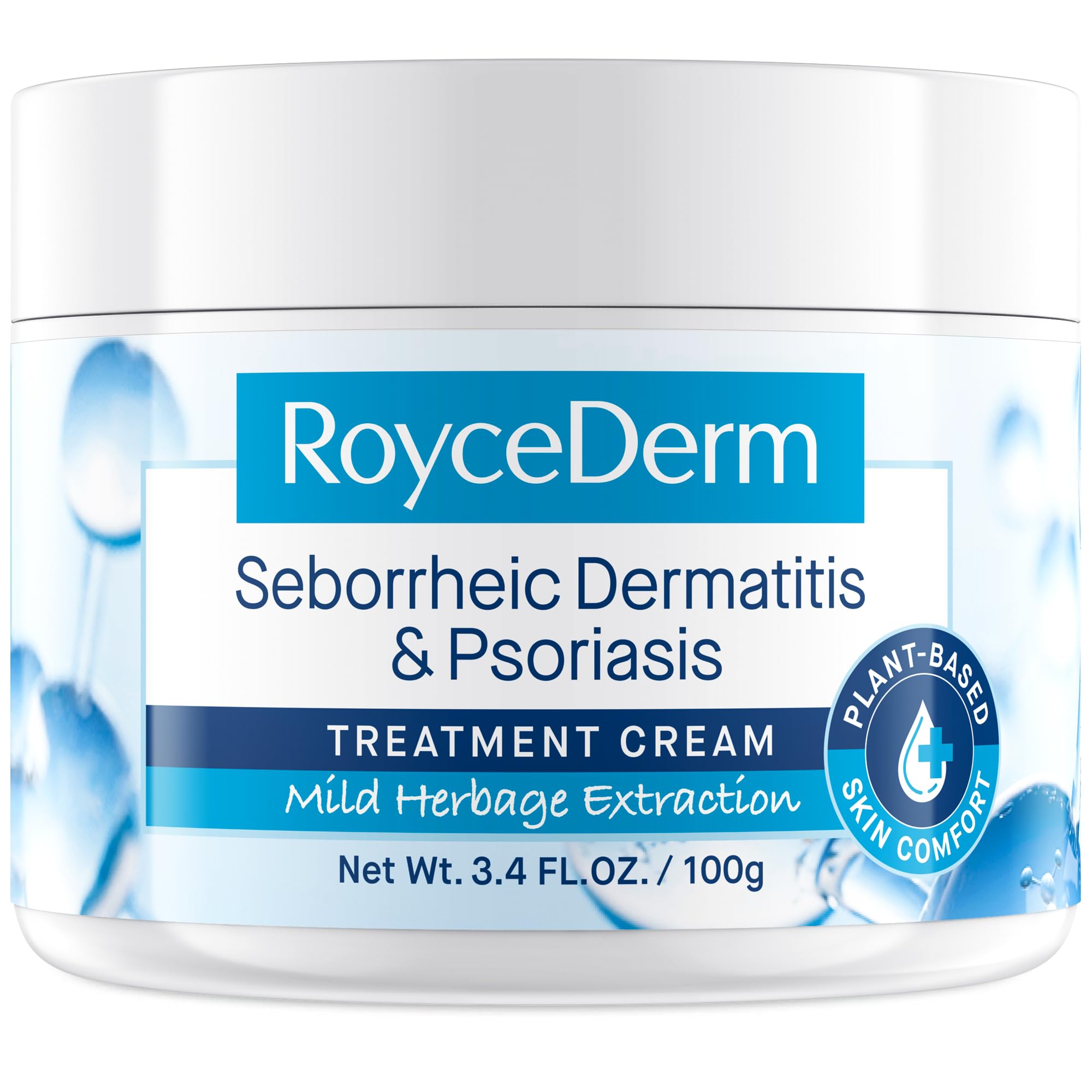 Roycederm Seborrheic Dermatitis Cream, Scalp Treatment for Psoriasis, Dry Scalp, Dandruff, Anti-Itch Cream for Soothing Relief