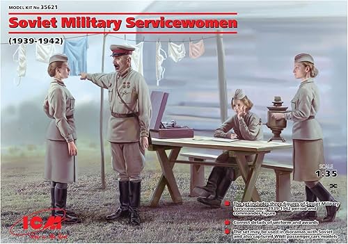 Miniatura 1 de ICM Modelos Soviéticos Militar Serviciomujeres 1939-1942 Kit de construcción