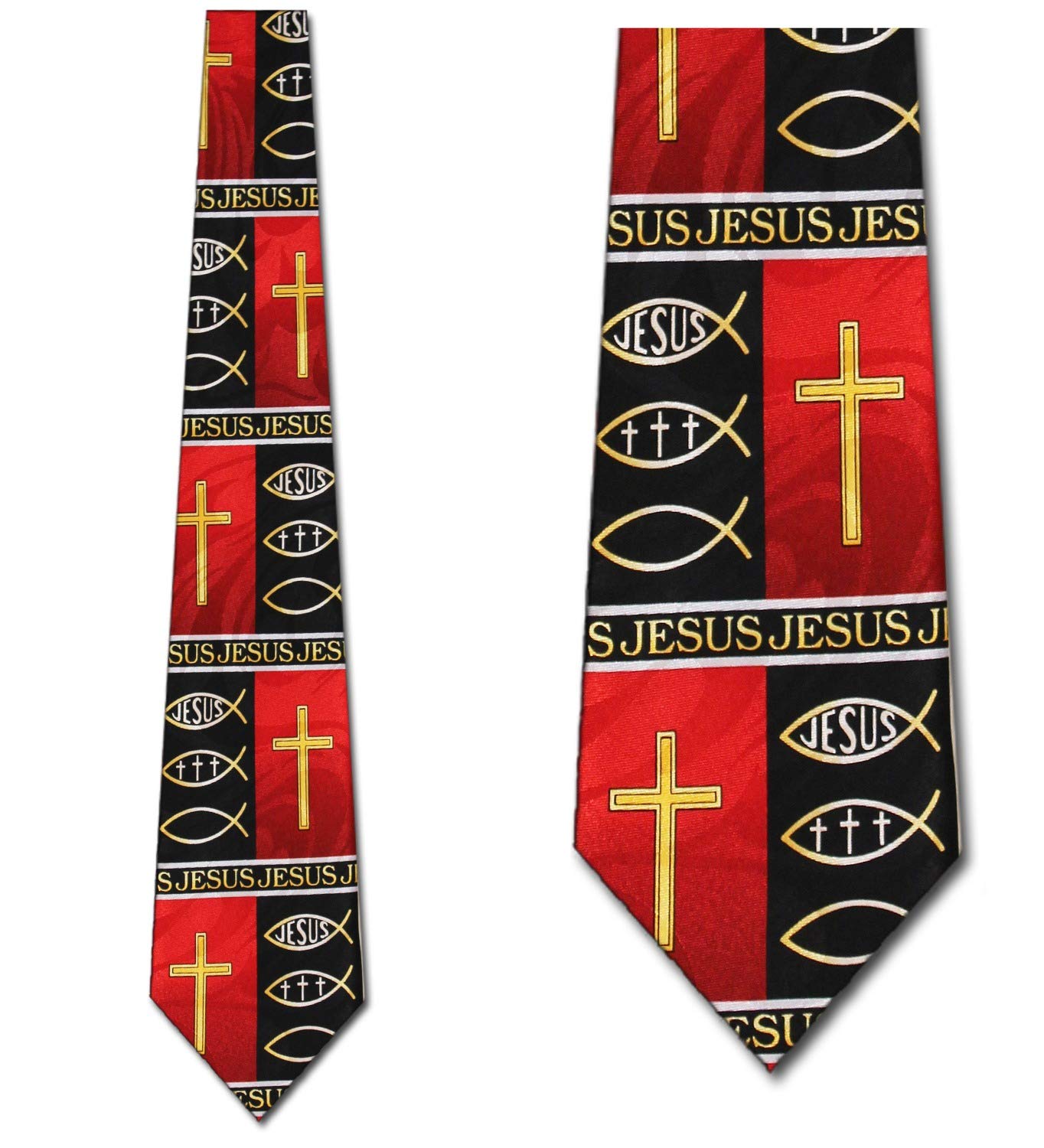 Zerosevenee Men's As Pic Religious Ties Christian Necktie Faith Tie Necktie