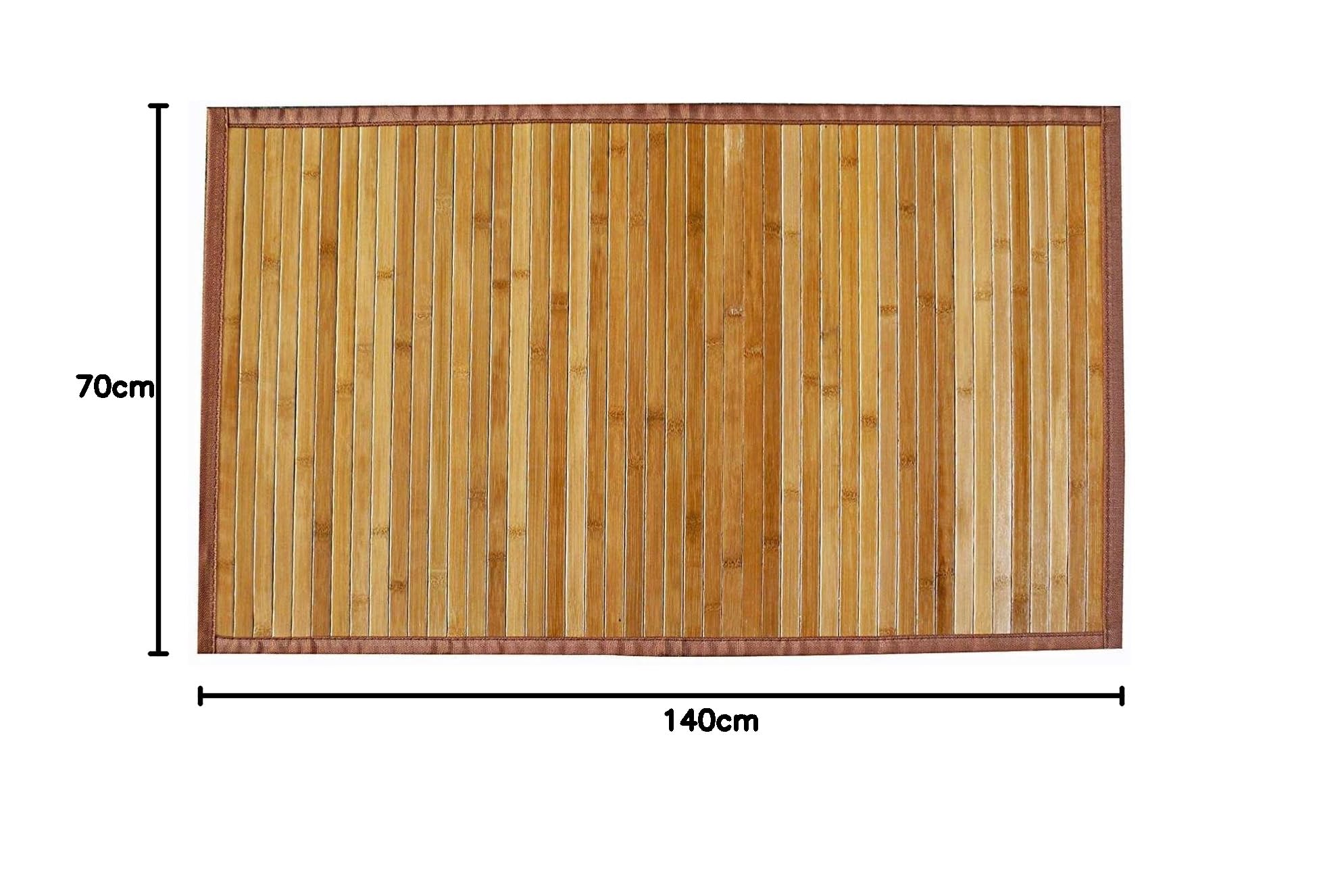 AVANTI TRENDSTORE - Dana - Tappeto in Bamboo, colore legno, disponibile in diverse misure (70x140 cm)