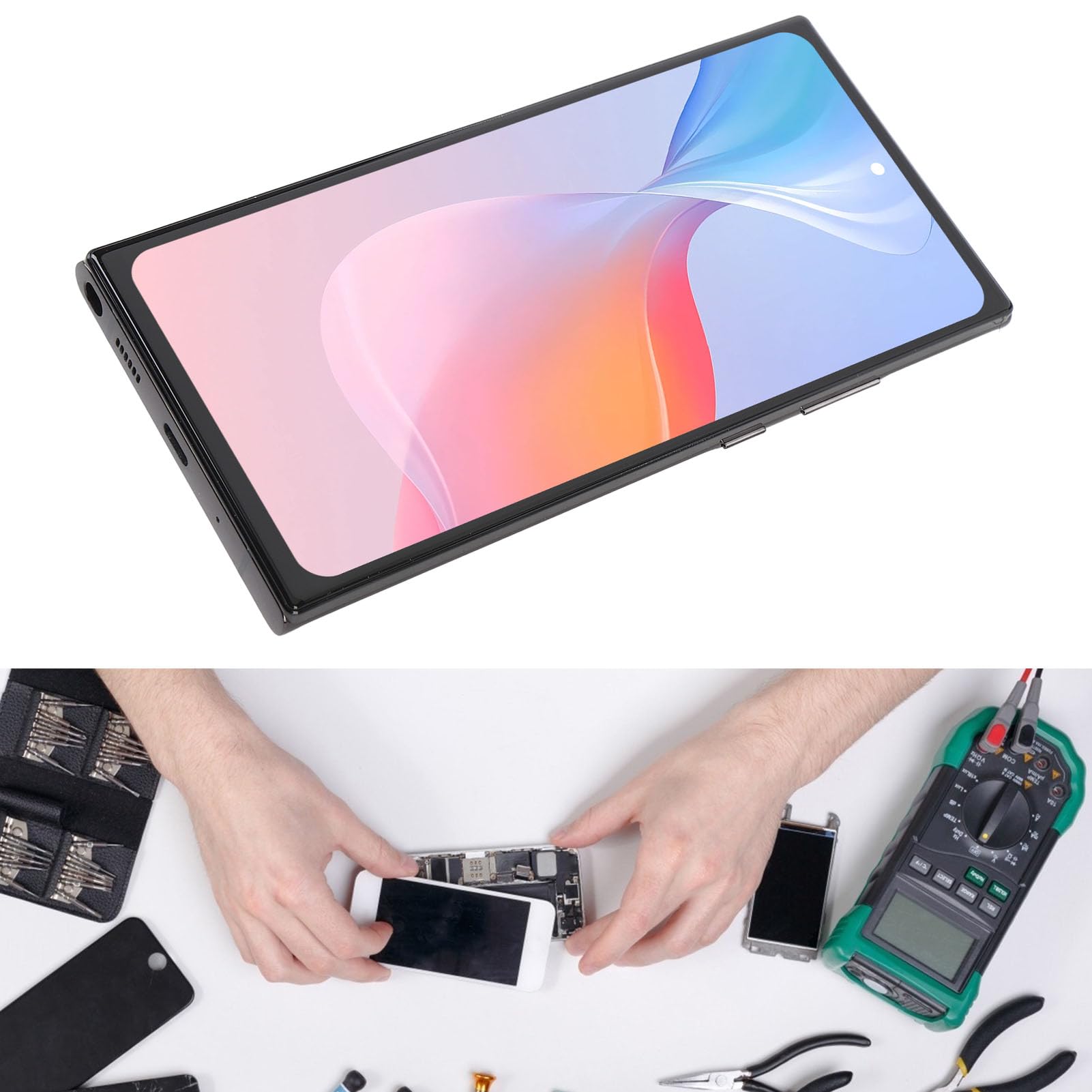 Jiawu Note20 Ultra Profesjonalny Zestaw Wyświetlacza z Ekranem Dotykowym LCD, Ułatwiający instalację i Użytkowanie, Idealny do Wymiany Ekranu, Zestaw Naprawczy do Telefonu z Ekranem Dotykowym