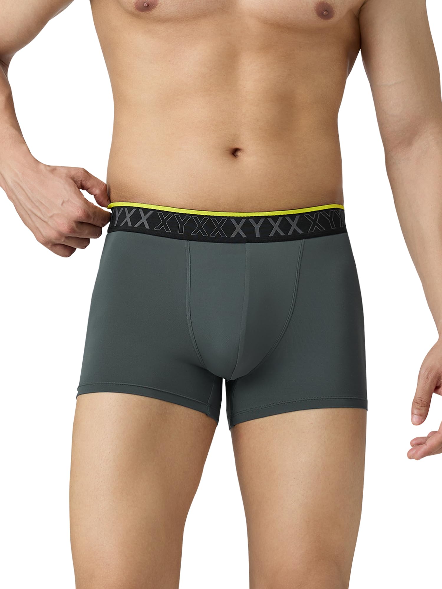 xyxx XYXXMen's Zest Tactel Elastane Stretch Solid Trunks with No Marks Waistband & 8X Quick Dry-picture-18
