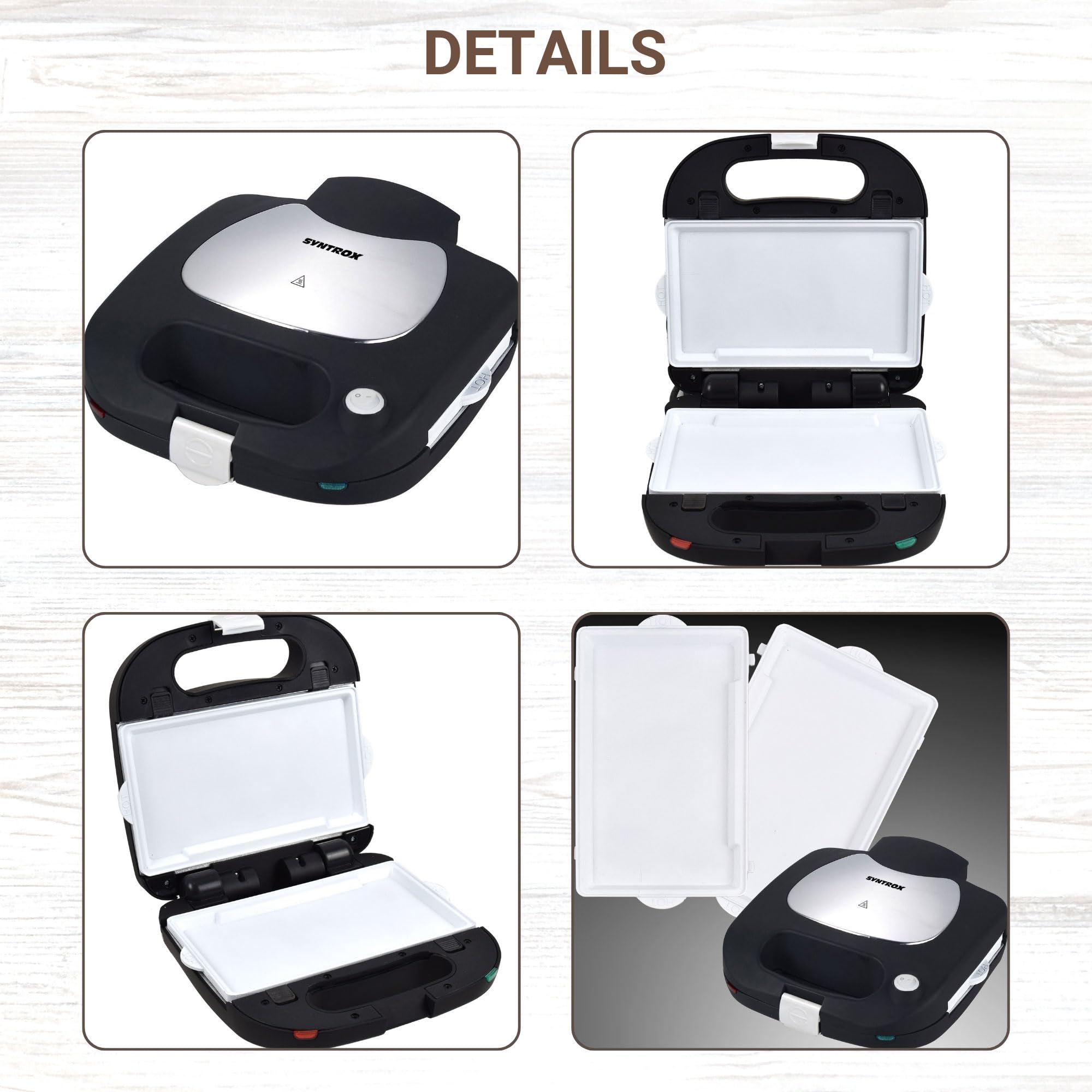 Syntrox Germany Teppanyaki Flatgrill keramisch beschichteten Backplatten SM-1500W