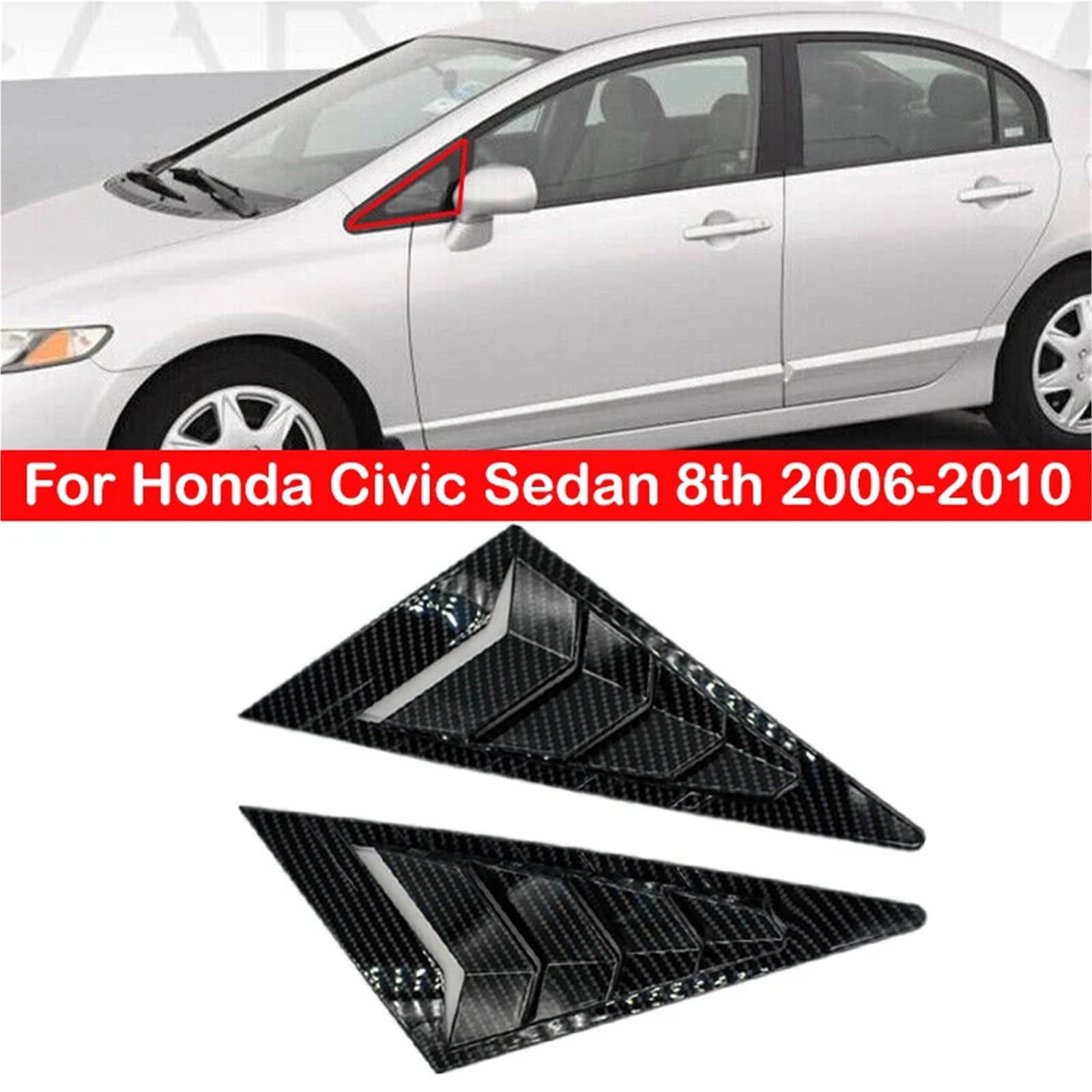 Pasuje do samochodu Honda Civic Sedan 8th z lat 2006-2010, żaluzja na przednią trójkątną szybę, roleta boczna, osłona Migawki Tylnej Szyby