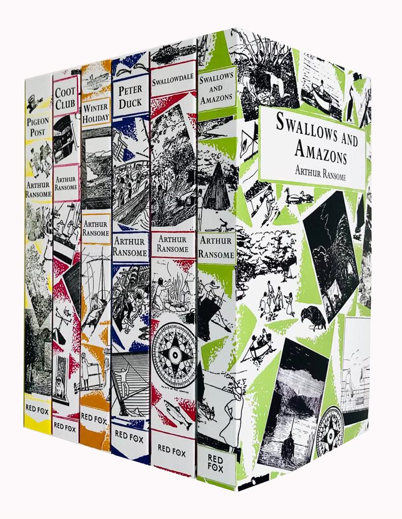 Collezione di libri serie 1-6 di Swallows And Amazons di Arthur Ransome (Swallows And Amazons, Swallowdale, Peter Duck, Winter Holiday, Coot Club, Pigeon Post)