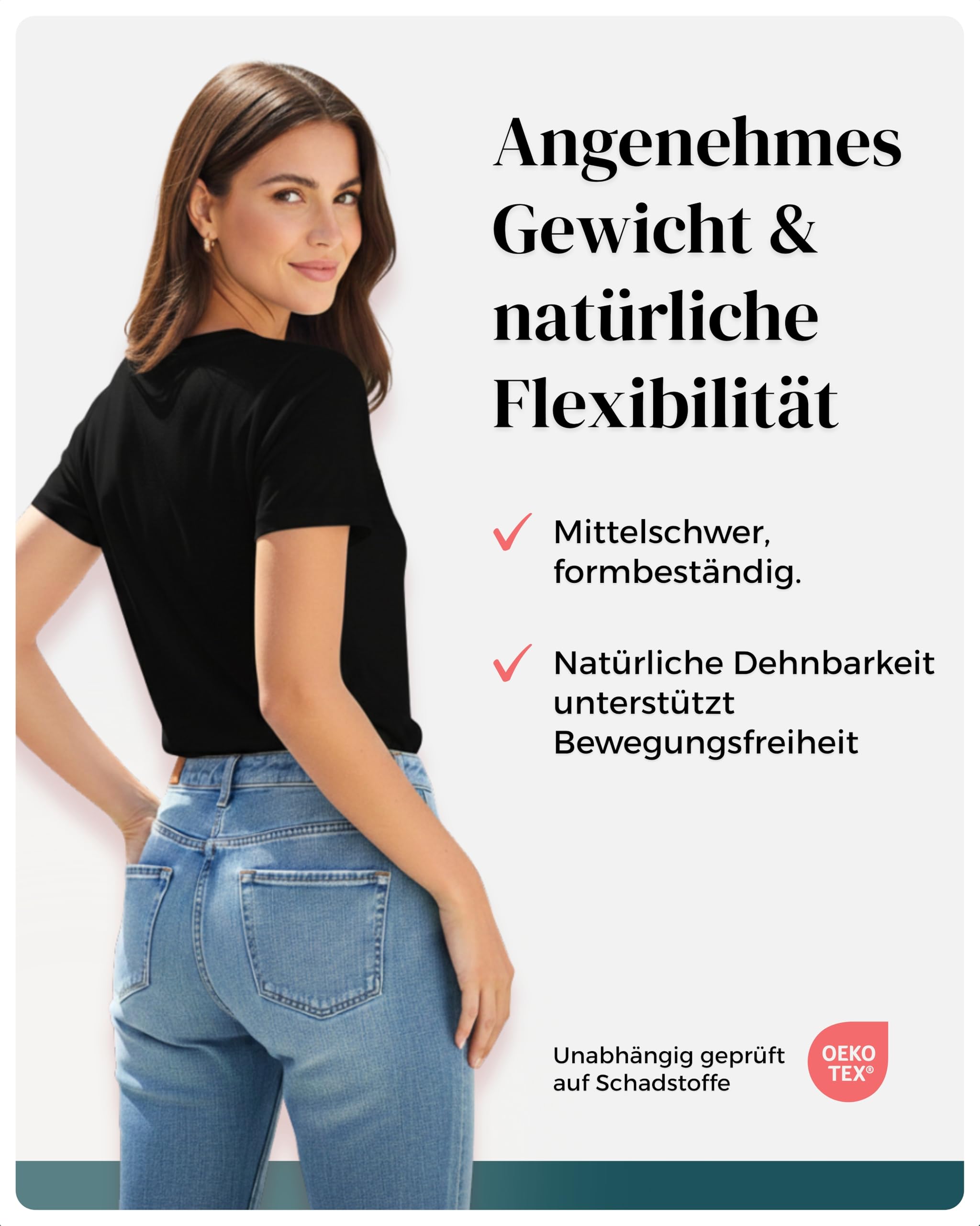 Bea 3er Pack T Shirt Damen Besonders Weich | Entspannte Reguläre Passform, Mittleres Gewicht, 100% Baumwolle Tshirt Damen