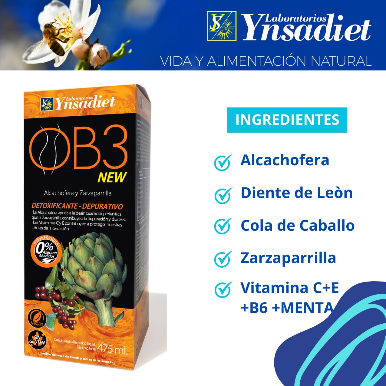 Ynsadite Ob 3 Drenante 475 ml