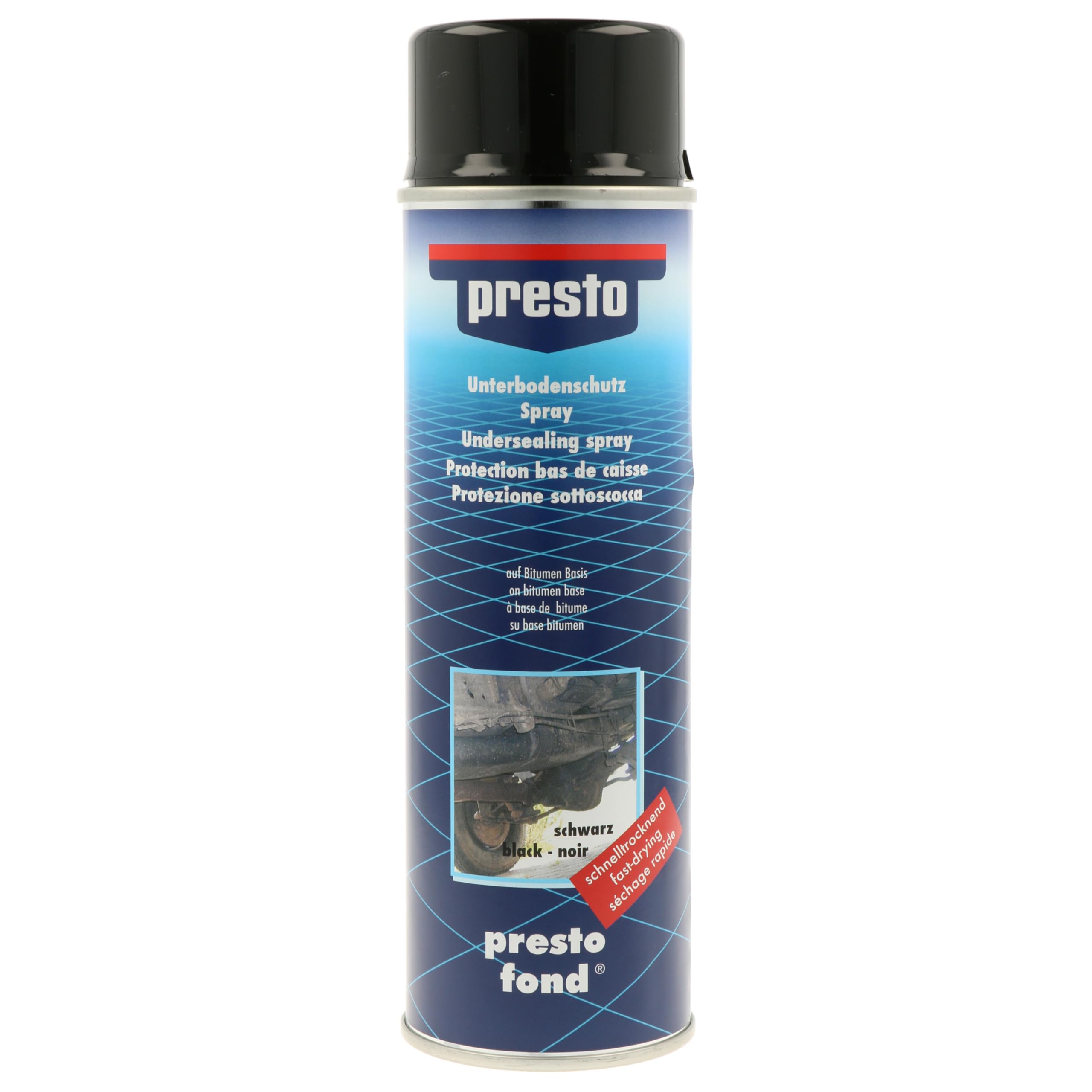 Presto 306017 Bitume di Protezione sottoscocca Nero 500 ml