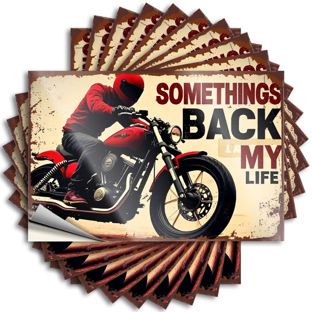 Tiki Smiley Face Quote - Something's Back in My Life Removable Decal Bumper Easy Peel for Layered(6X9CM)