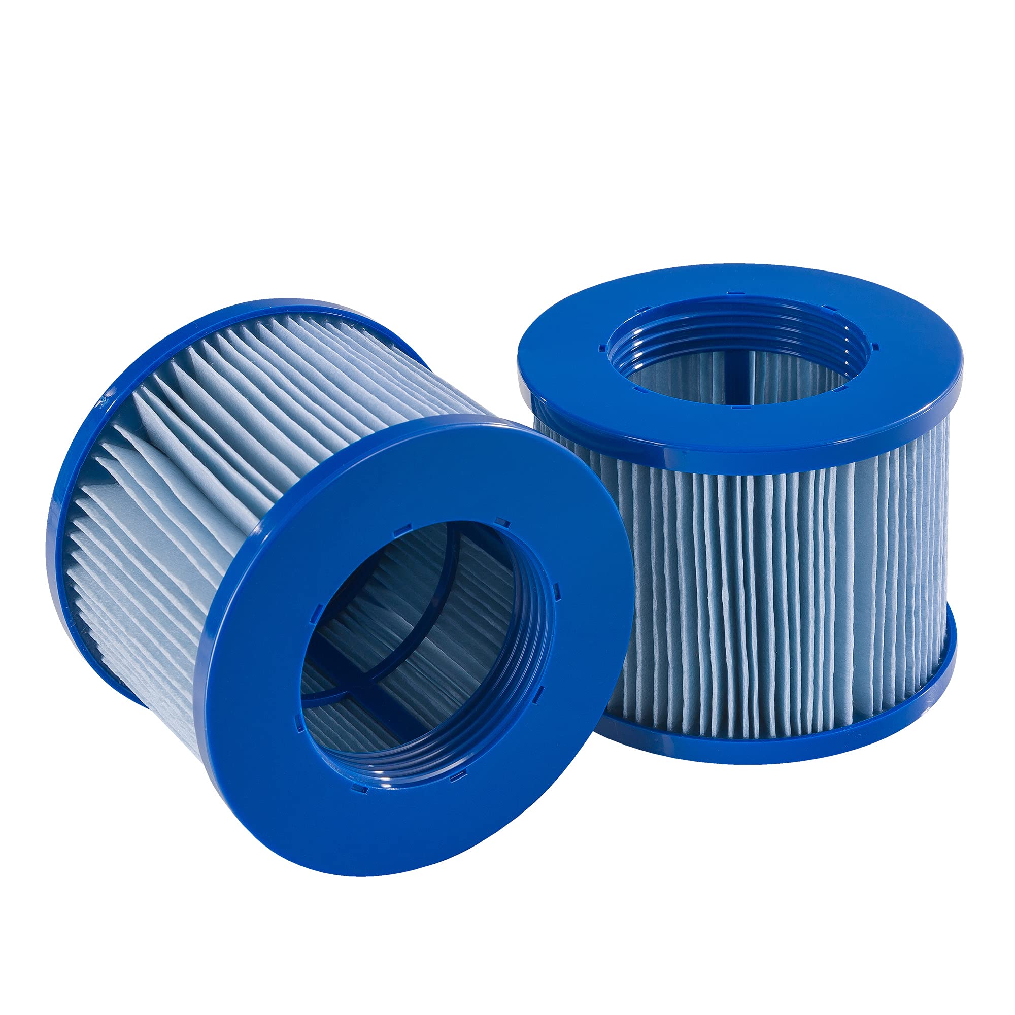 AREBOS Flowclear Cartouches | Filtre de Piscine | 6X Cartouches de Filtre Spa Hot Tubs | Filtre antimicrobien | Bleu
