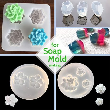 Siliconic Mould Making Kit - Clearcast Translucent Silicone for Silicone Mould & Resin Casting, DIY Craft, 10.6oz/240ml