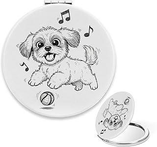 Espejo compacto, de caricatura, para cachorro...