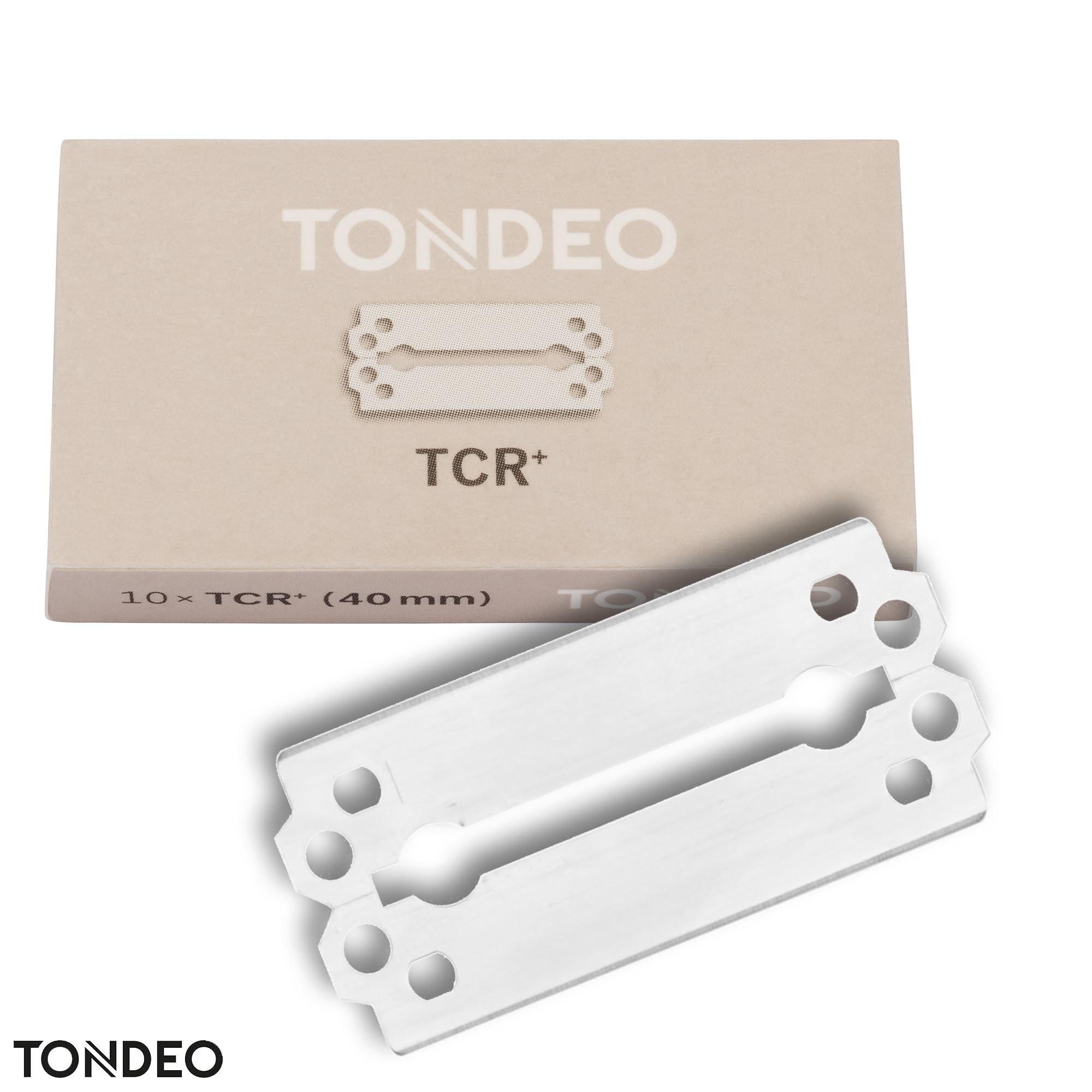 TONDEO Rasiermesser TM | klassisches Profimesser inkl 10 TONDEO TCR Klingen