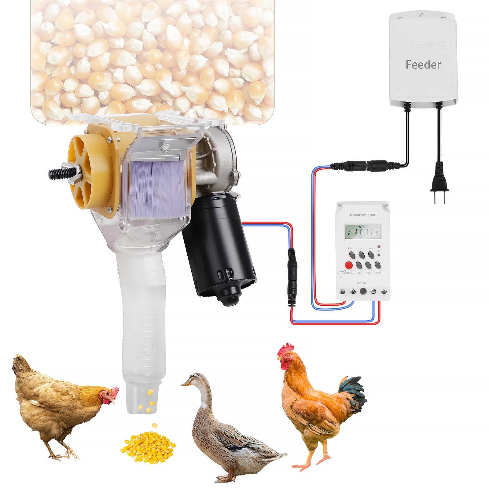 Mangeoire automatique pour chiens et chats à programmation