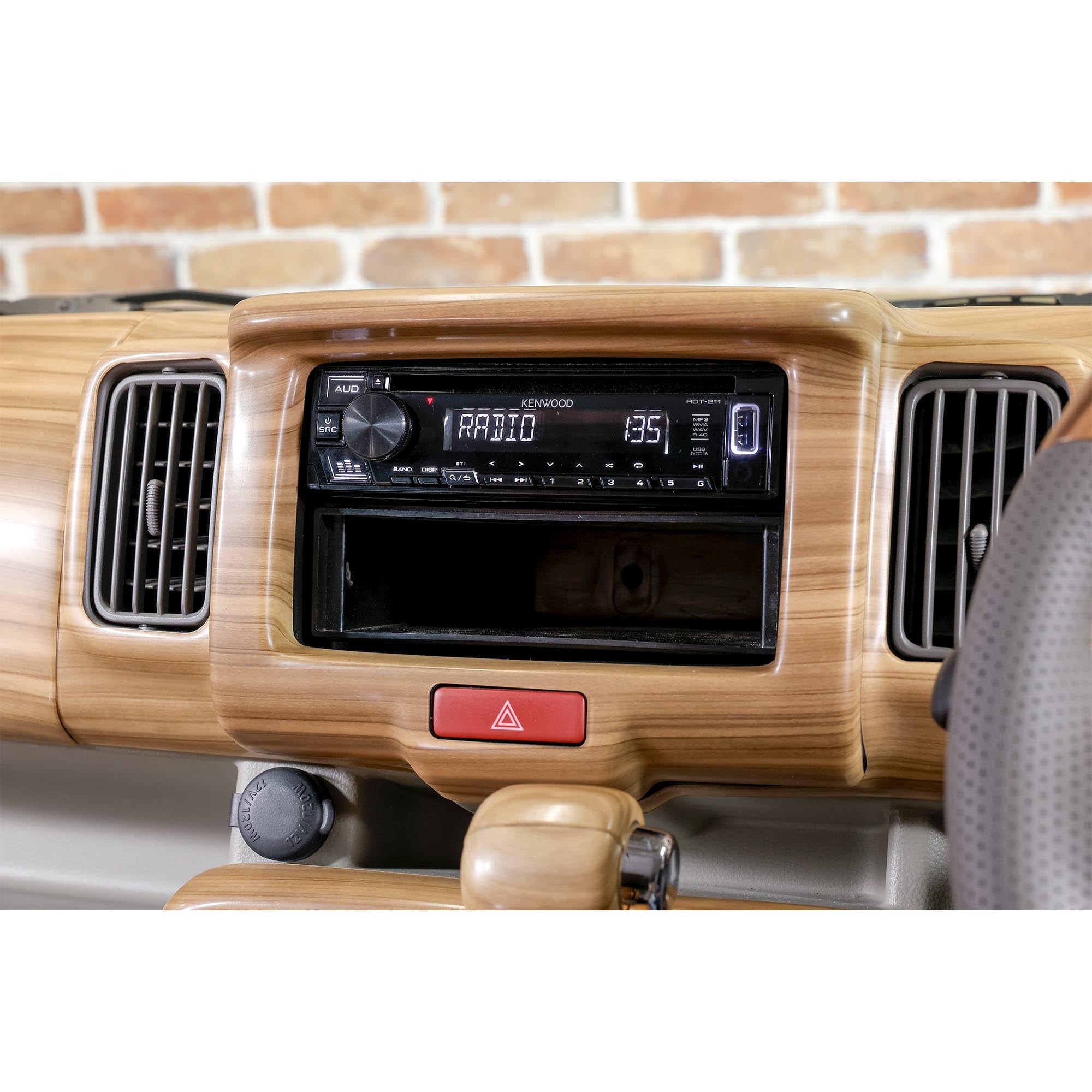 インテリアパネル DA17V DA17W エブリイワゴン DA17系 茶木目 DA17W エブリイワゴン DA17V エブリイバン インテリアパネル 19P