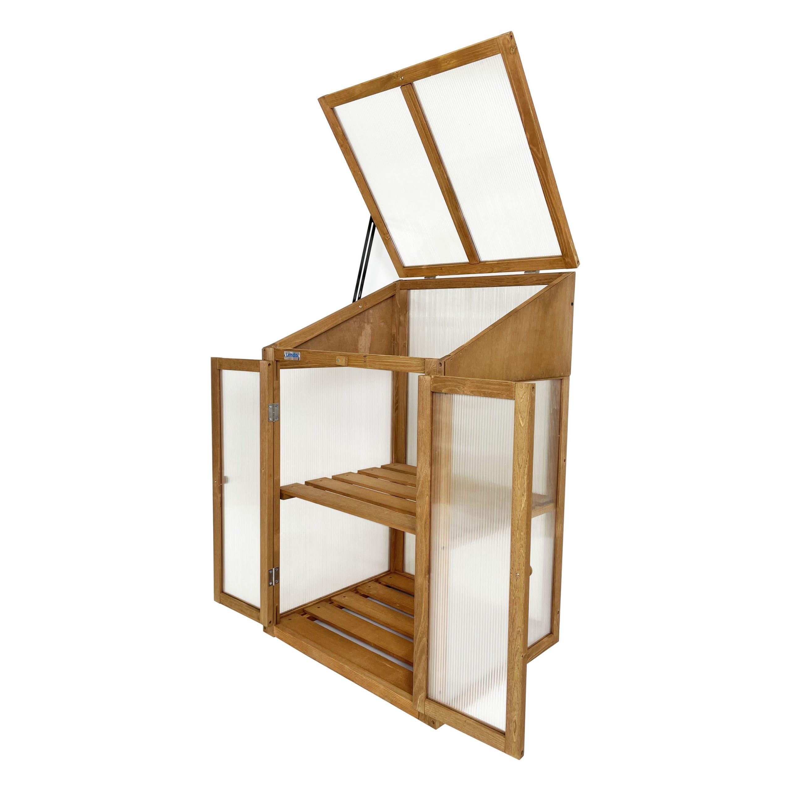 Szklarnia 60x49x97,5 cm Drewno świerkowe PC Brązowy