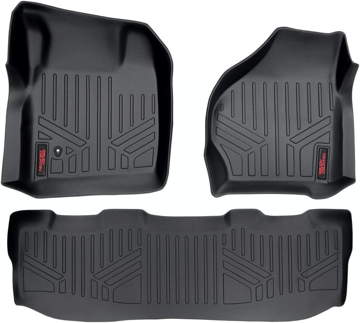 Rough Country All Weather Floor Mats Set for Ford Super