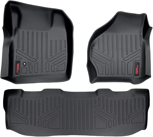 Miniatura 1 de Rough Country Alfombrillas para Ford Super Duty 1999-2007  Crew Cab - M-52002 Negro
