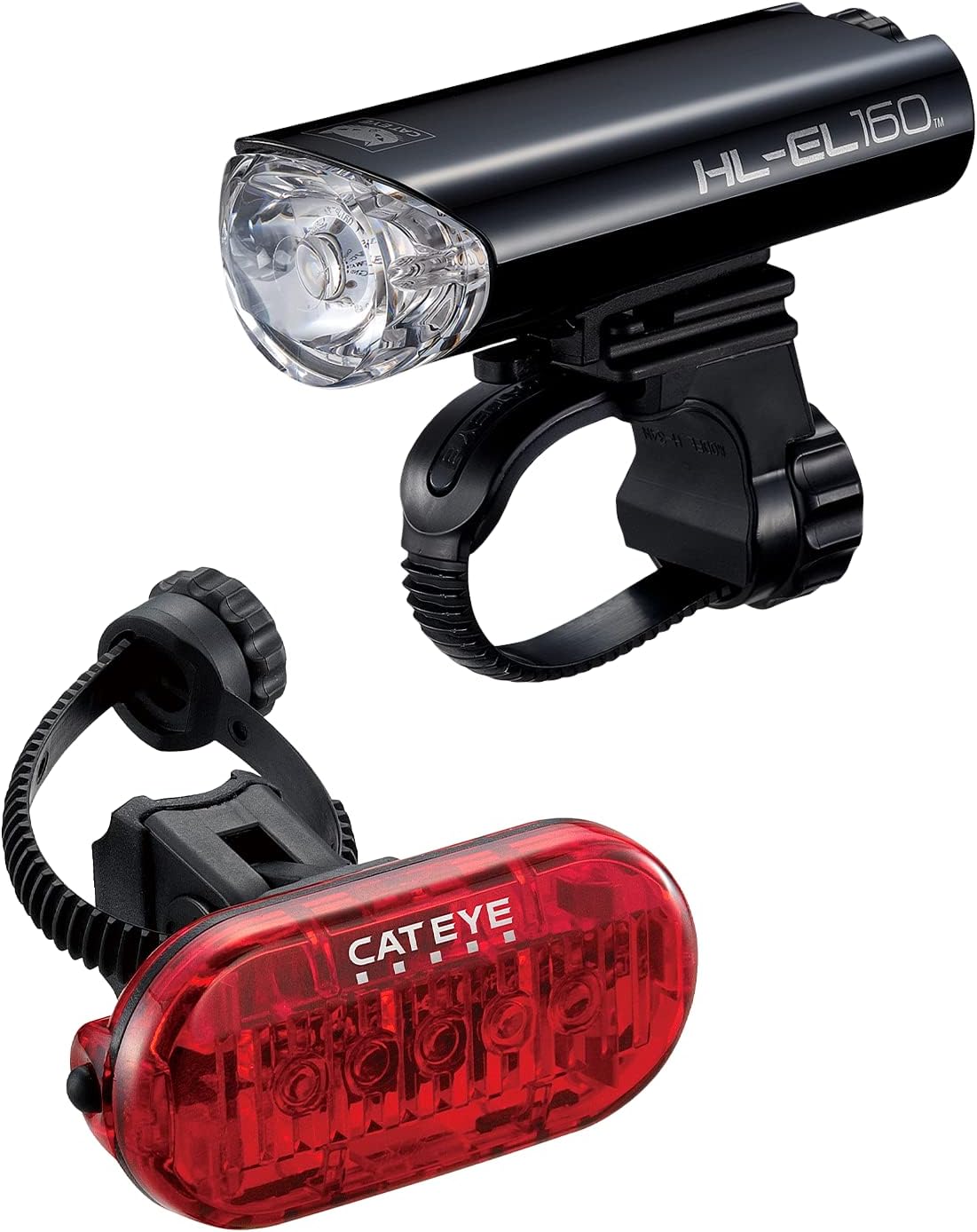 Amazon.com : HL-EL160 Waterproof Battery Headlight & Omni 5 Rear Safety ...