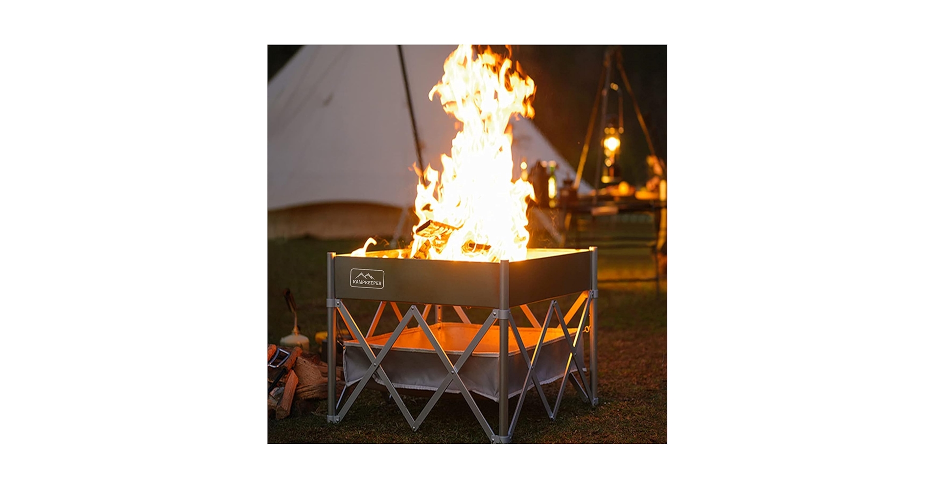 KAMPKEEPER Portable Fire Pit, Outdoor Tabletop ... - Amazon.com