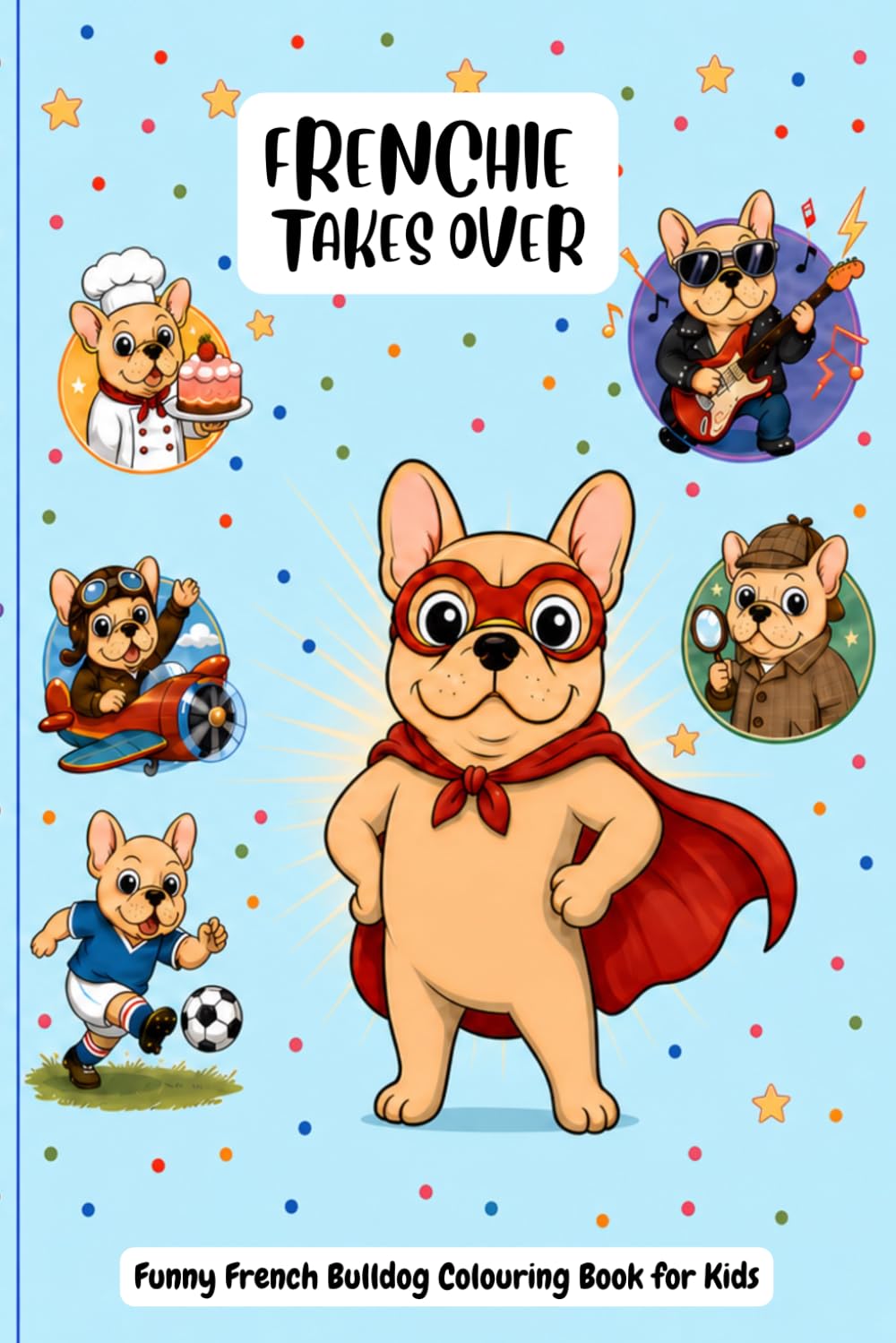 Frenchie Takes Over: A Funny French Bulldog Colouring Book for Kids