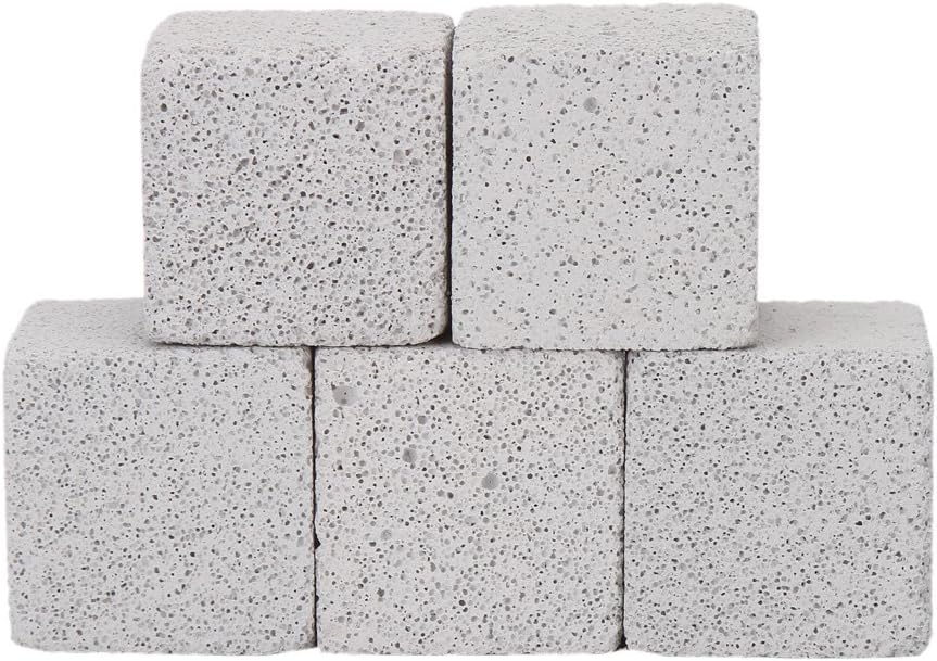 Natural Hamsters Teeth Grinding Pumice Lava Stone for Chinchillas Rabbits Parrot (Square-5)