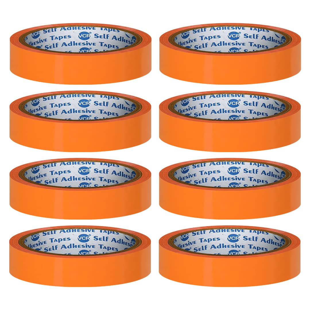 VCR Orange Color Tape - 50 Meters in Length - 18mm / 0.75" Width - 08 Rolls Per Pack - BOPP Self Adhesive Tape for Arts and Craft use, Box Packing, Office and Home use (B07RWWYWWH) Amazon Price History, Amazon Price Tracker