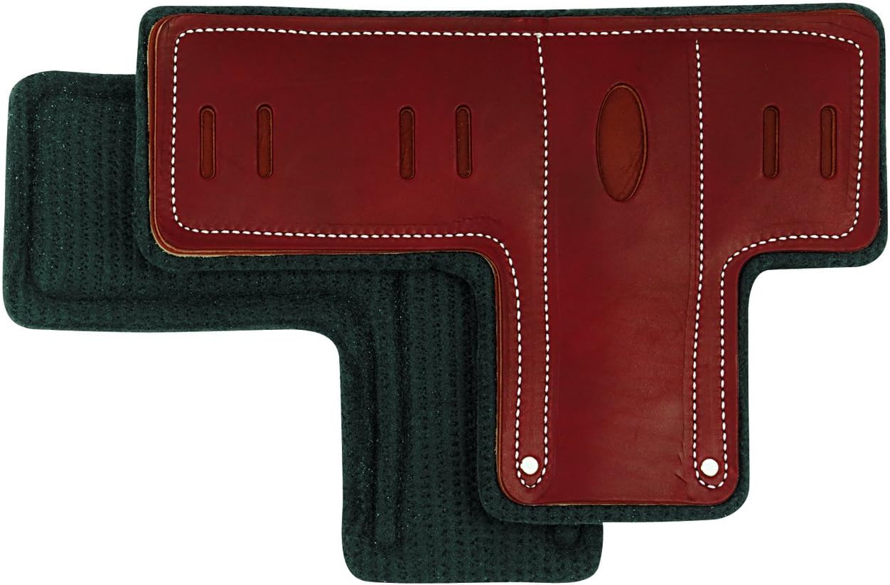 Weaver Leather Arborist T Shaped Climber Pads with Felt Liner, Brown/Black