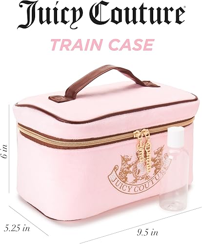 Miniatura 2 de Juicy Couture Bolsa de cosméticos para mujer - Organizador de viaje para maquillaje y artículos de tocador, Rosa claro