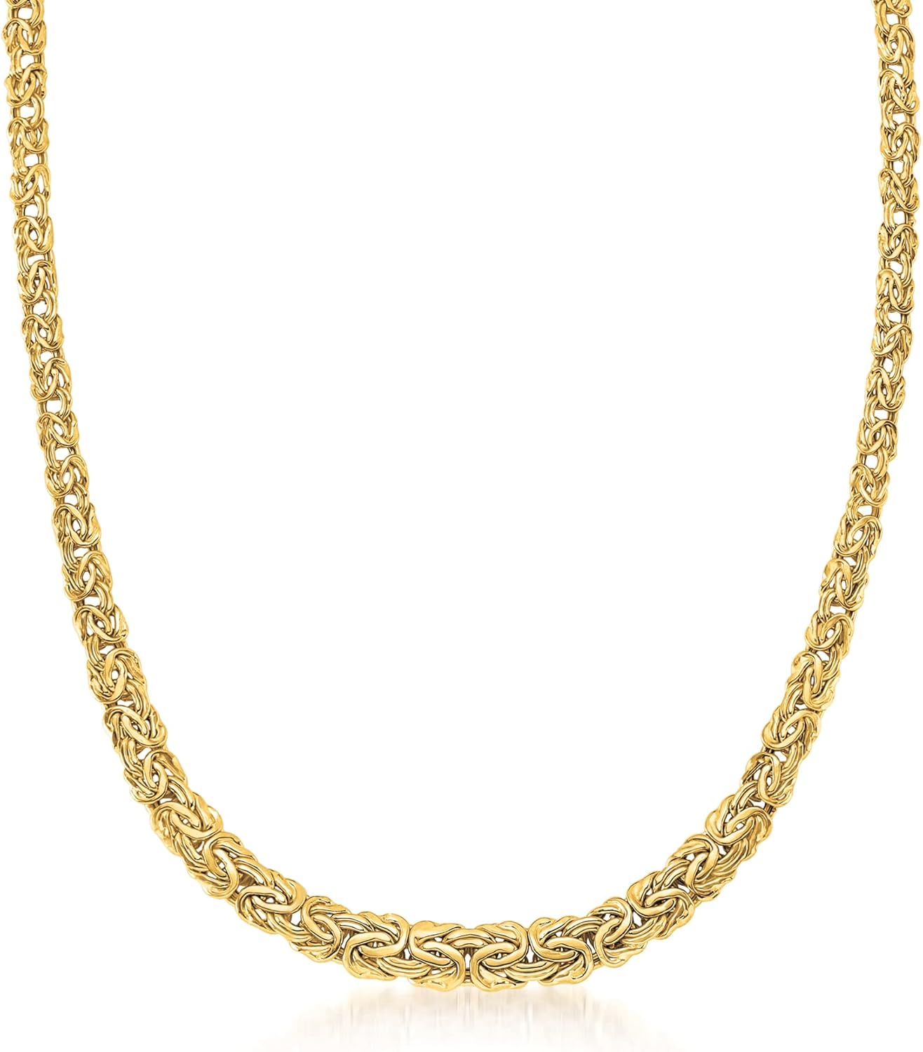 Ross-Simons 10kt Yellow Gold Graduated Byzantine Necklace
