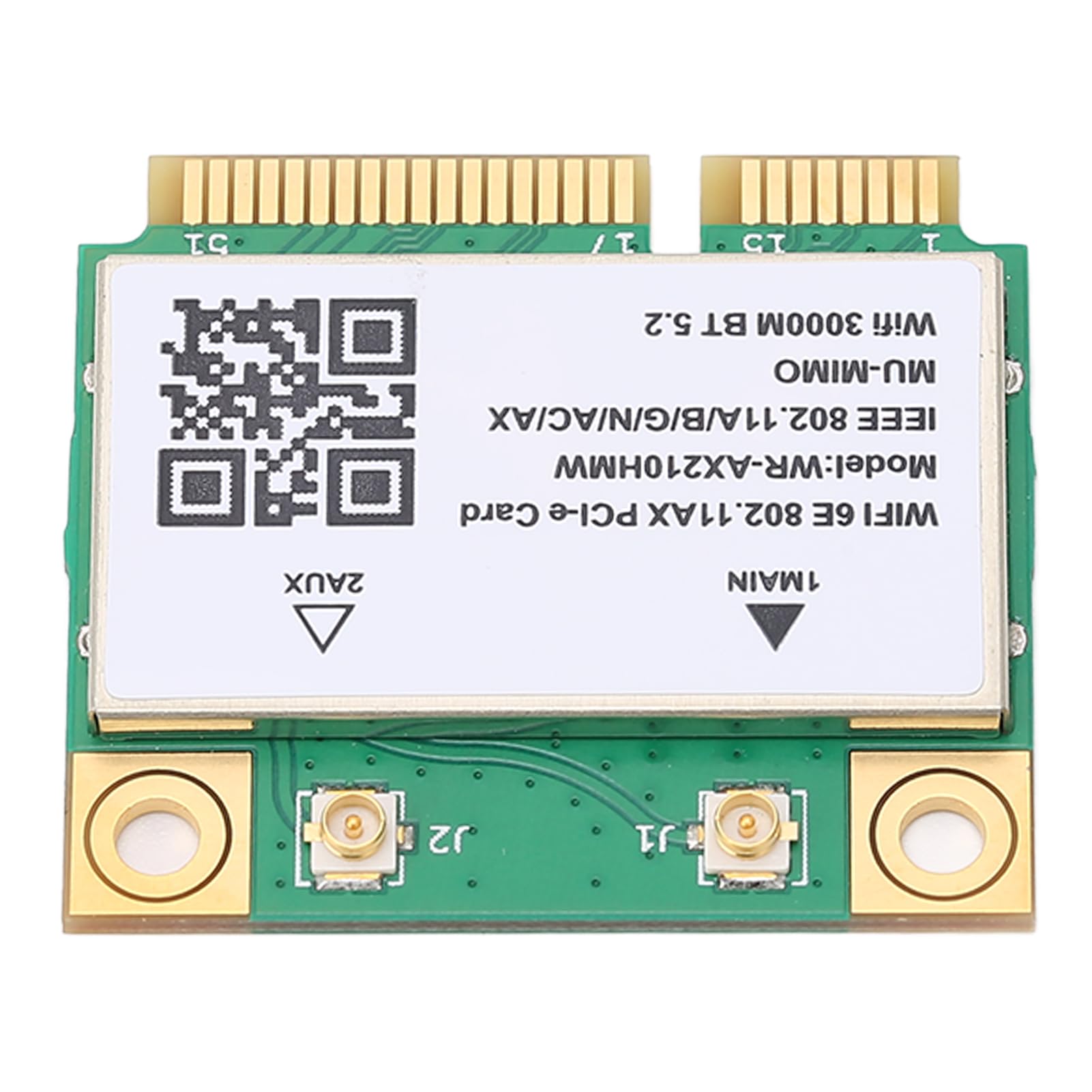 Scheda Wireless WiFi 6E, Scheda Rete Wireless 5374M WiFi 6E 5G Tripla Banda Gigabit 6GHz Scheda WiFi PCB, con Porta Mini PCIE per Laptop, Plug And Play