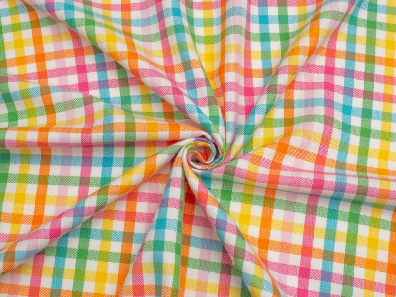 Minerva Core Range Polyester Viscose Suiting Apparel & Dress Fabric Bright Rainbow - Mediumweight & Suitable for Dressmaking - Approx Width: 145cm / 58" - Sold per metre
