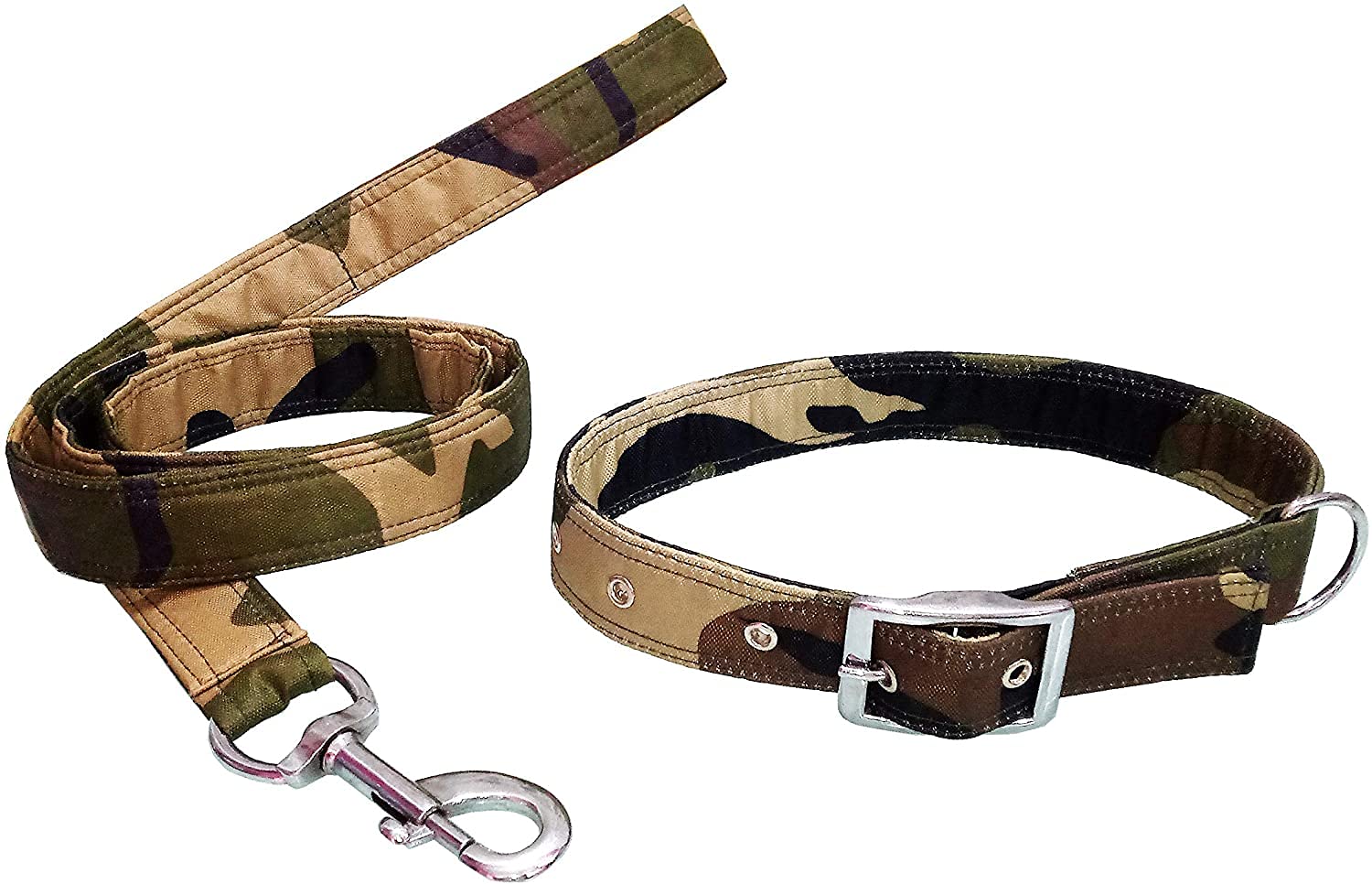 Petshop7 Stylish Nylon Printed Army Design Brown Dog Collar & Leash 0.75 inch Small Size (B07GPVJB9H) Amazon Price History, Amazon Price Tracker
