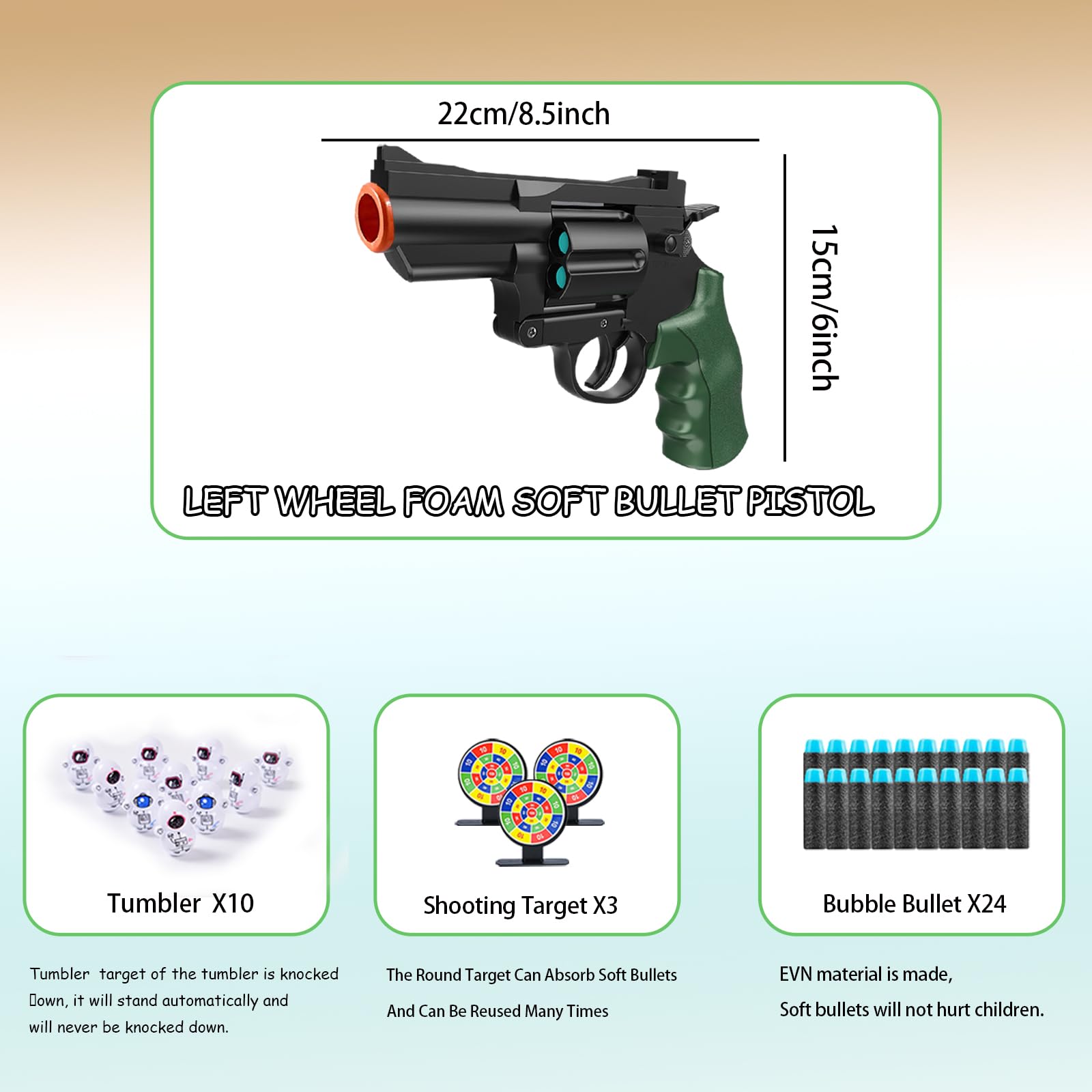 Soft Bullet Gun Toy, Blasters - Image 2