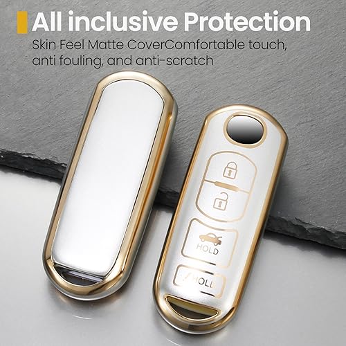 Miniatura 9 de CTRINEWS Funda para llavero BMW con llavero de cuerda trenzada de metal para accesorios BMW, funda suave mejorada para llave clásica BMW Smart