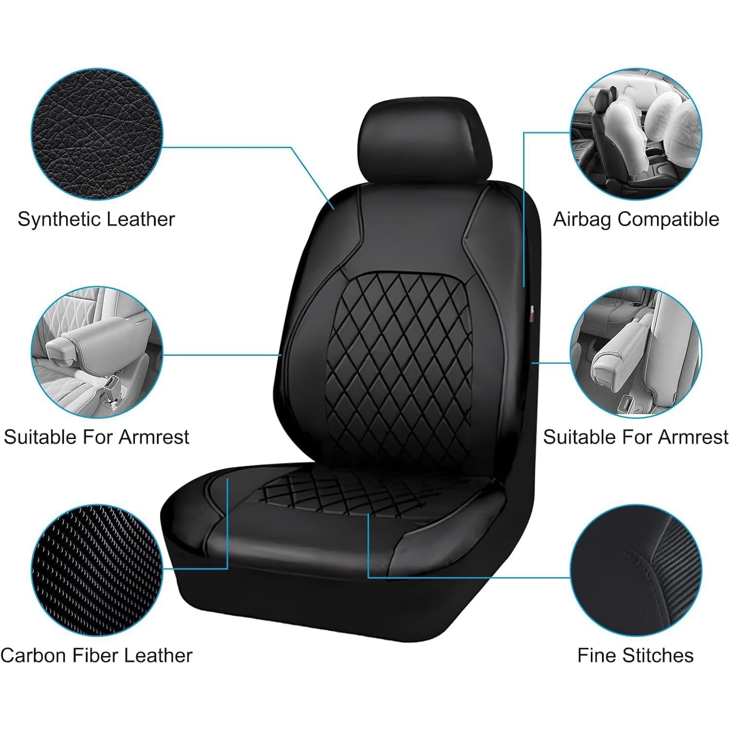 Autositzbezüge, für Ford Puma St/Puma ST-Line X/Puma Titanium Fleckenfest Vollumrandung Autositzschoner Vorne Und Hinten Auto-Schonbezüge Set Sitzschutz Zubehör,C
