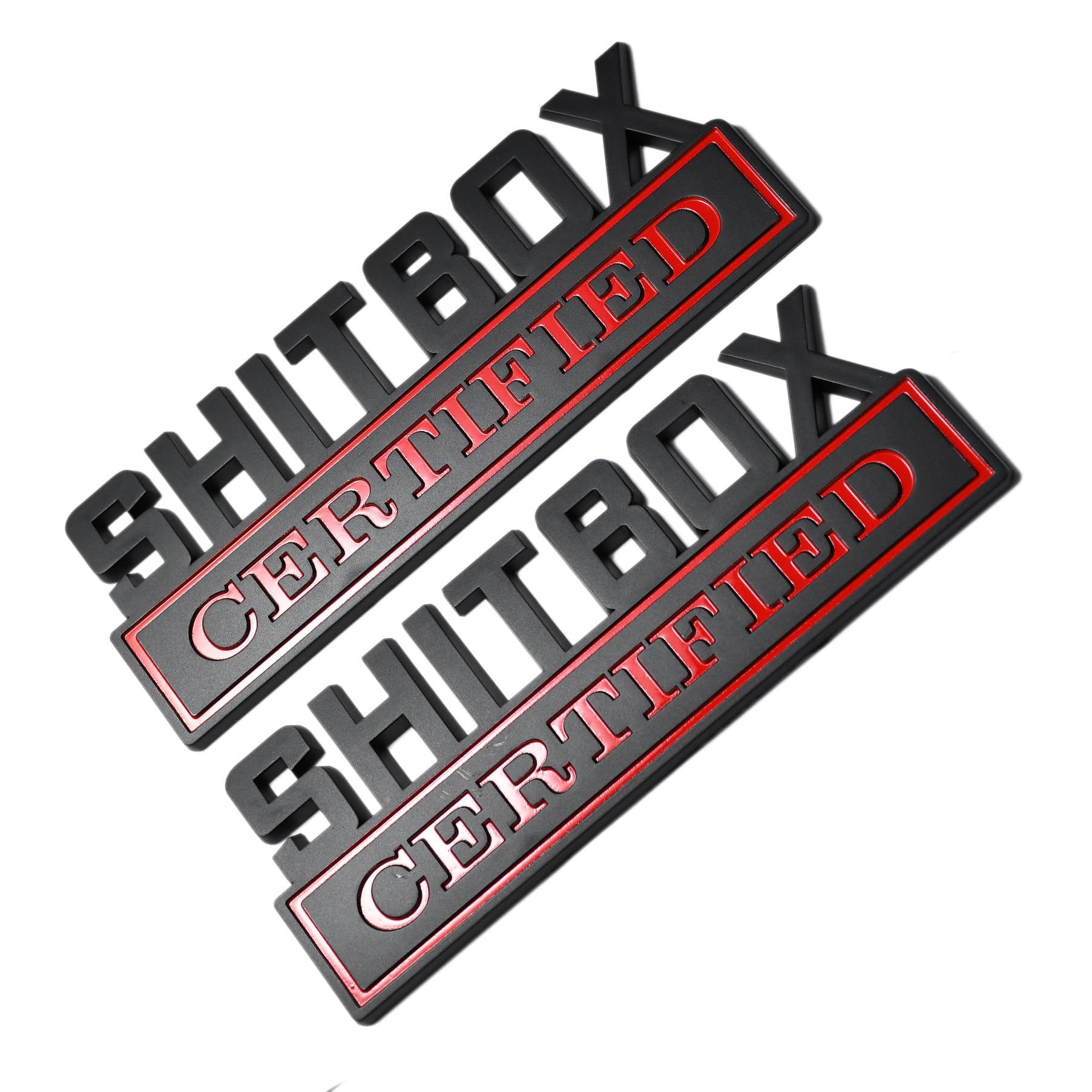 Placa de identificación SHITBOX para ocultar imperfecciones en el coche 7
