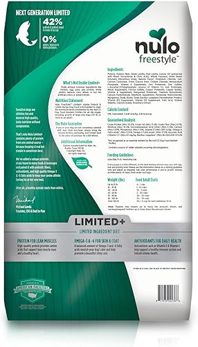 Miniatura 2 de Nulo Freestyle - Alimento seco para perros de todas las razas de ingredientes limitados, apto para alérgicos de primera calidad para adultos y