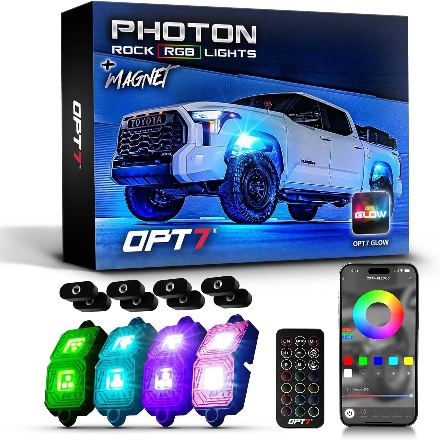 Photon RGB Rock Light w/ Magnet